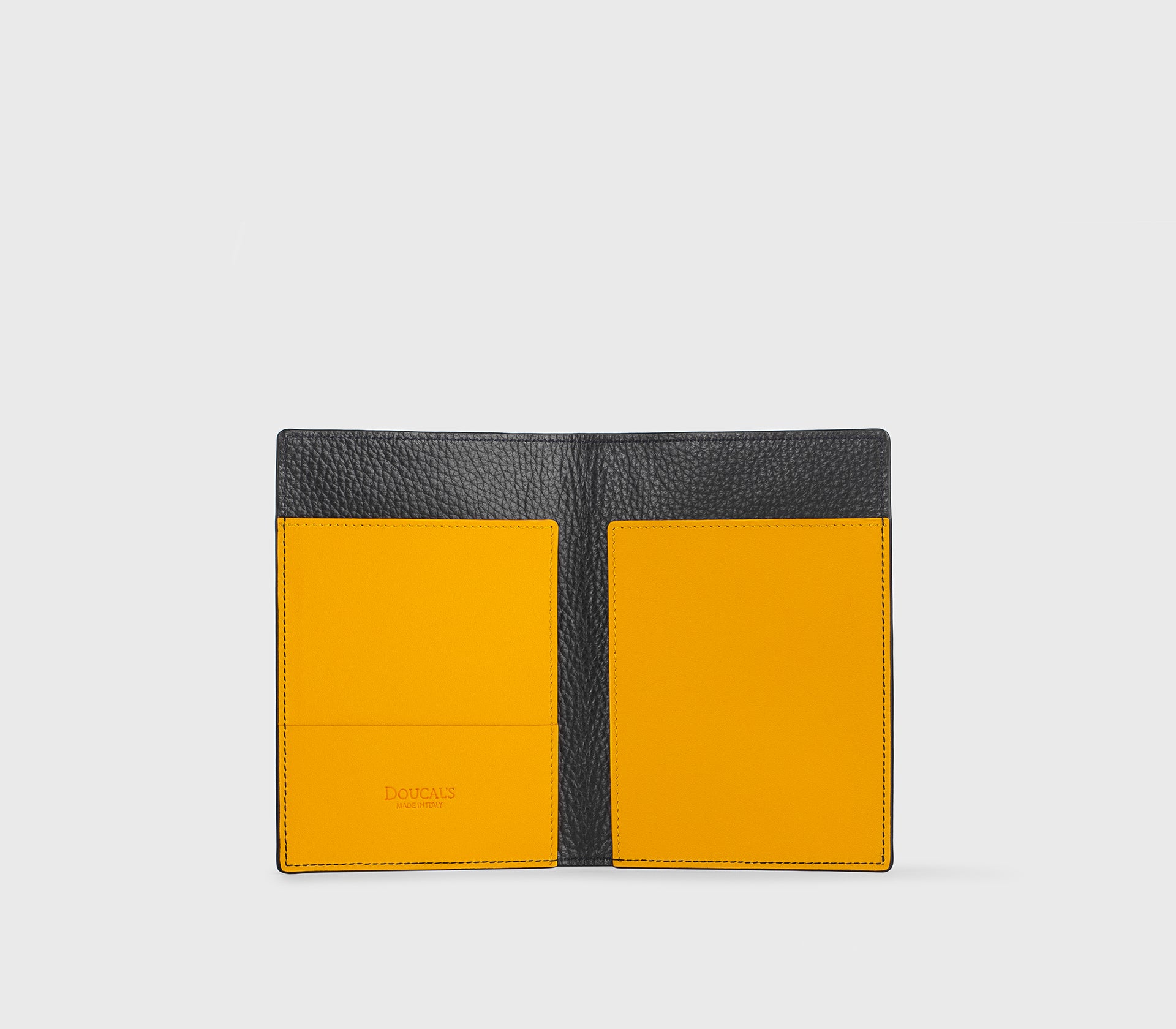 Porte-passeport en cuir bleu