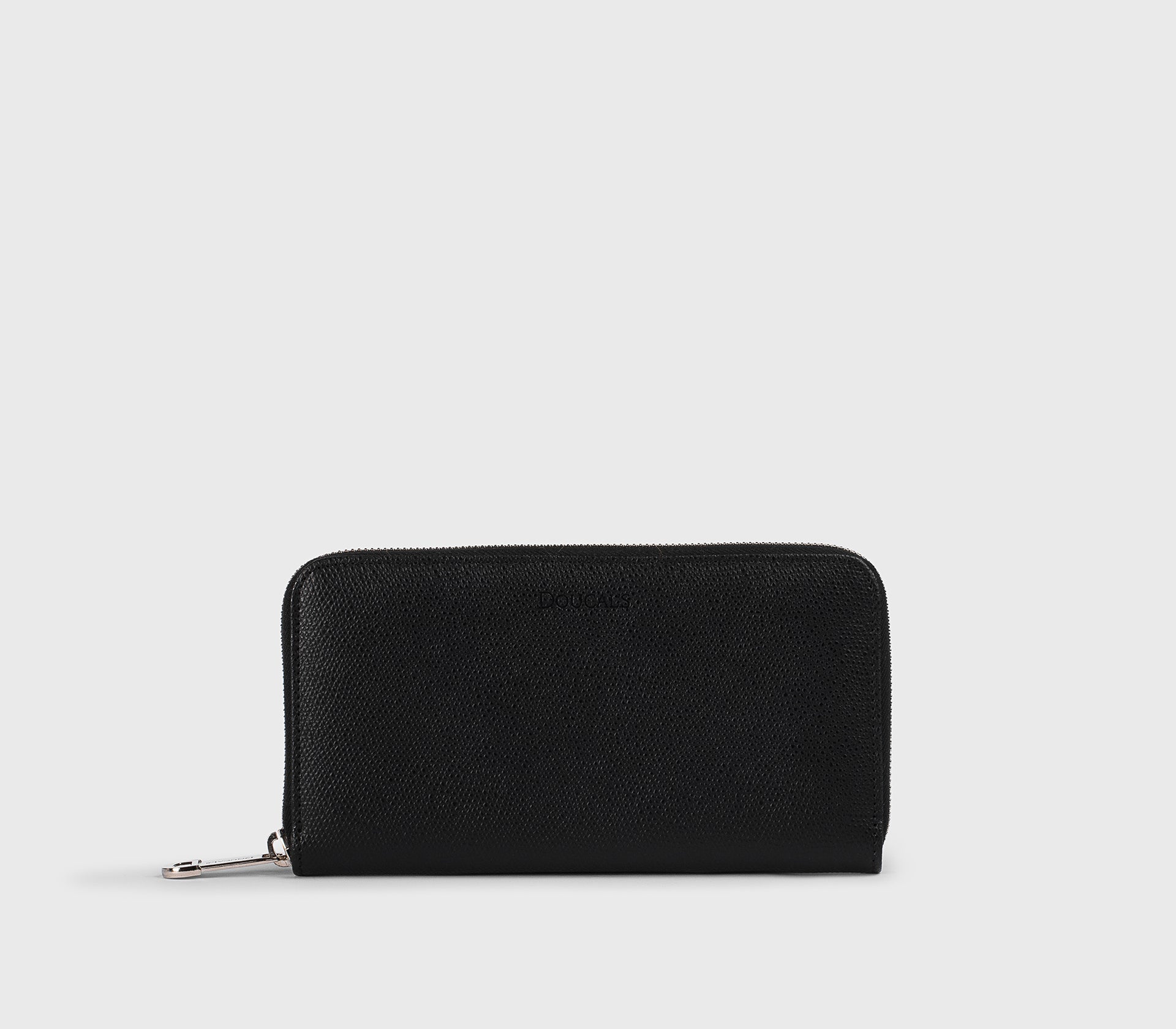 Portefeuille continental en cuir Palmellato noir