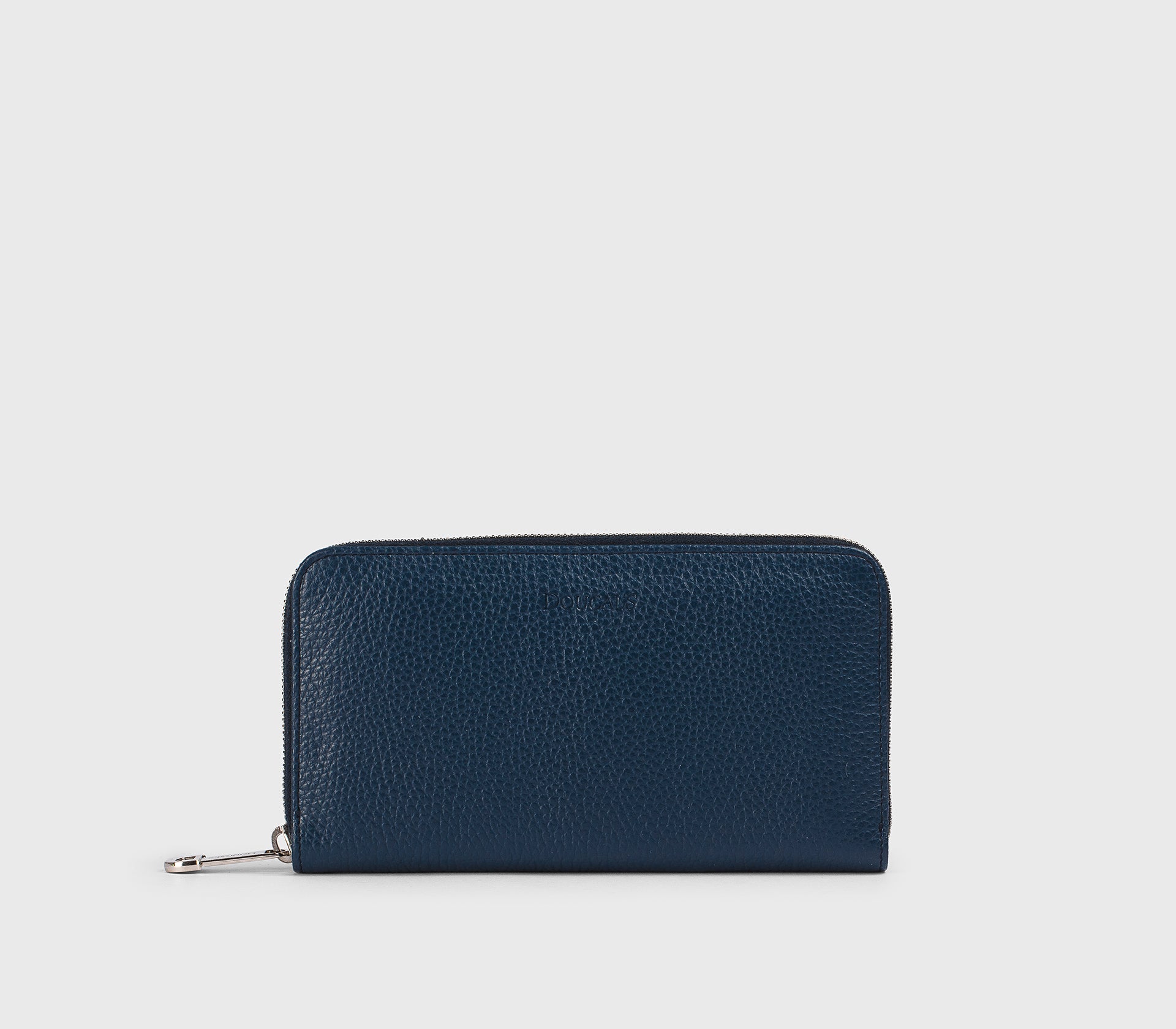 Portafoglio continental in pelle bottalata blu "avio"