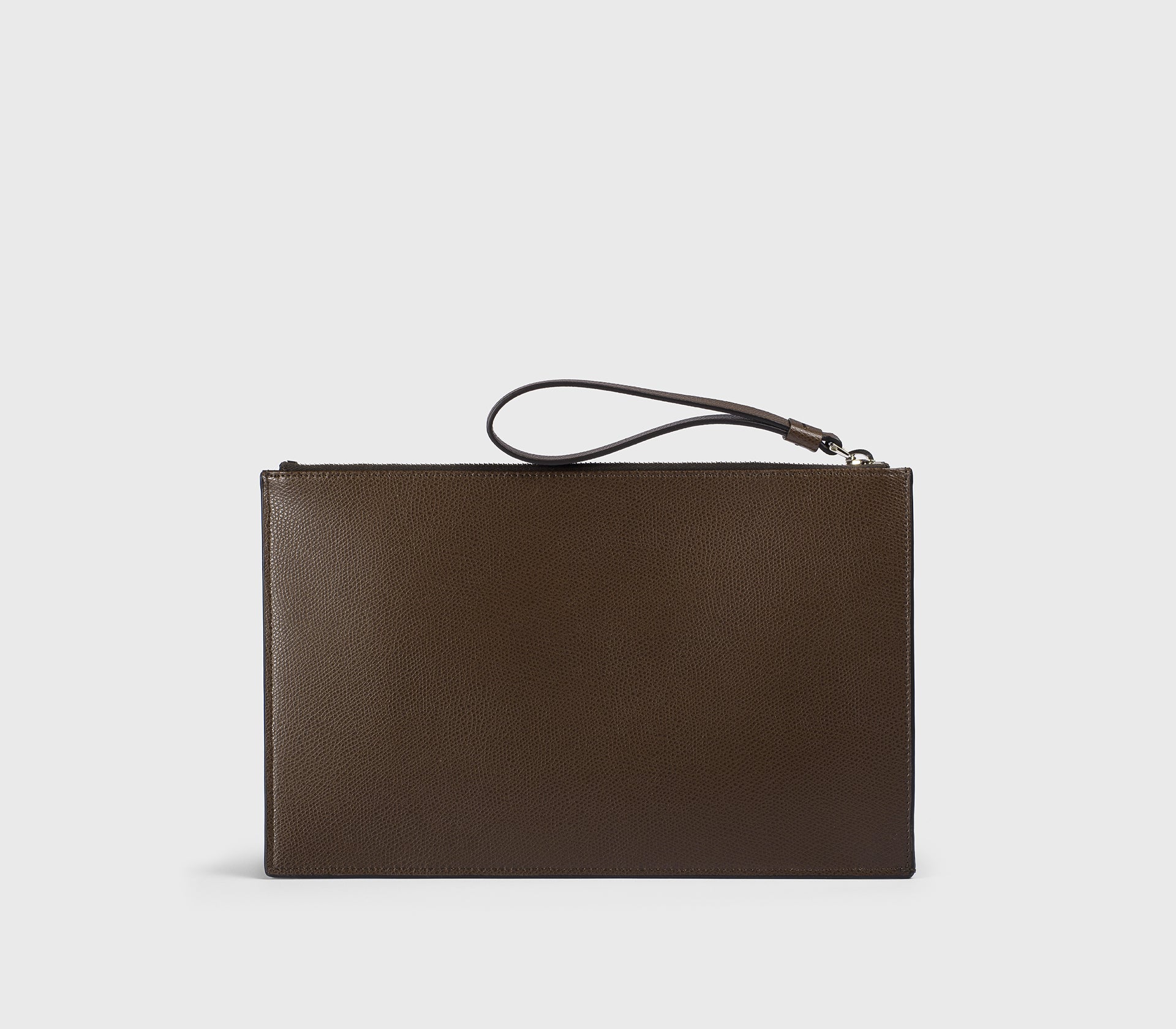 Pochette porte-documents en cuir Palmellato marron