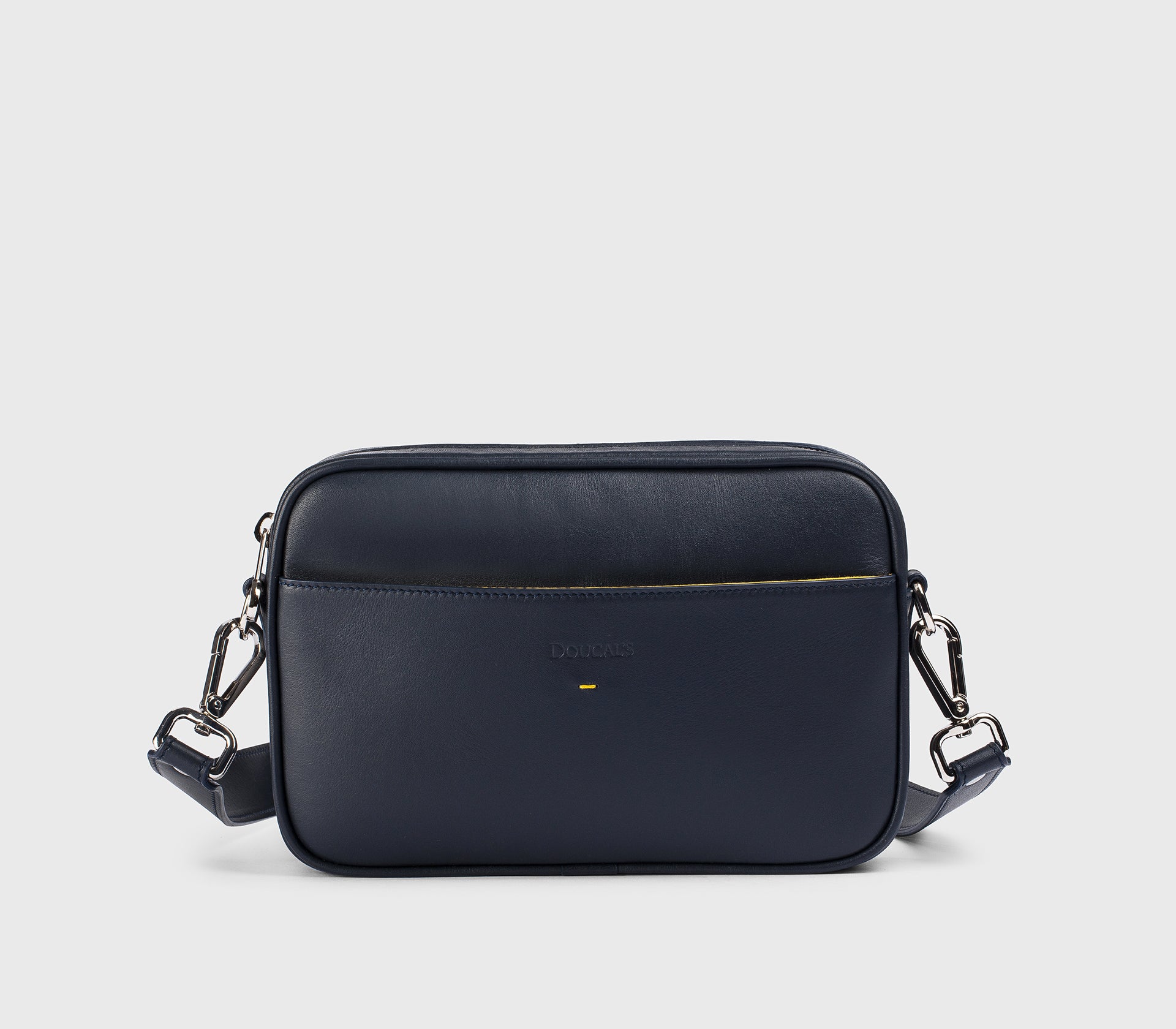 Сумка‑мессенджер из кожи, синяя