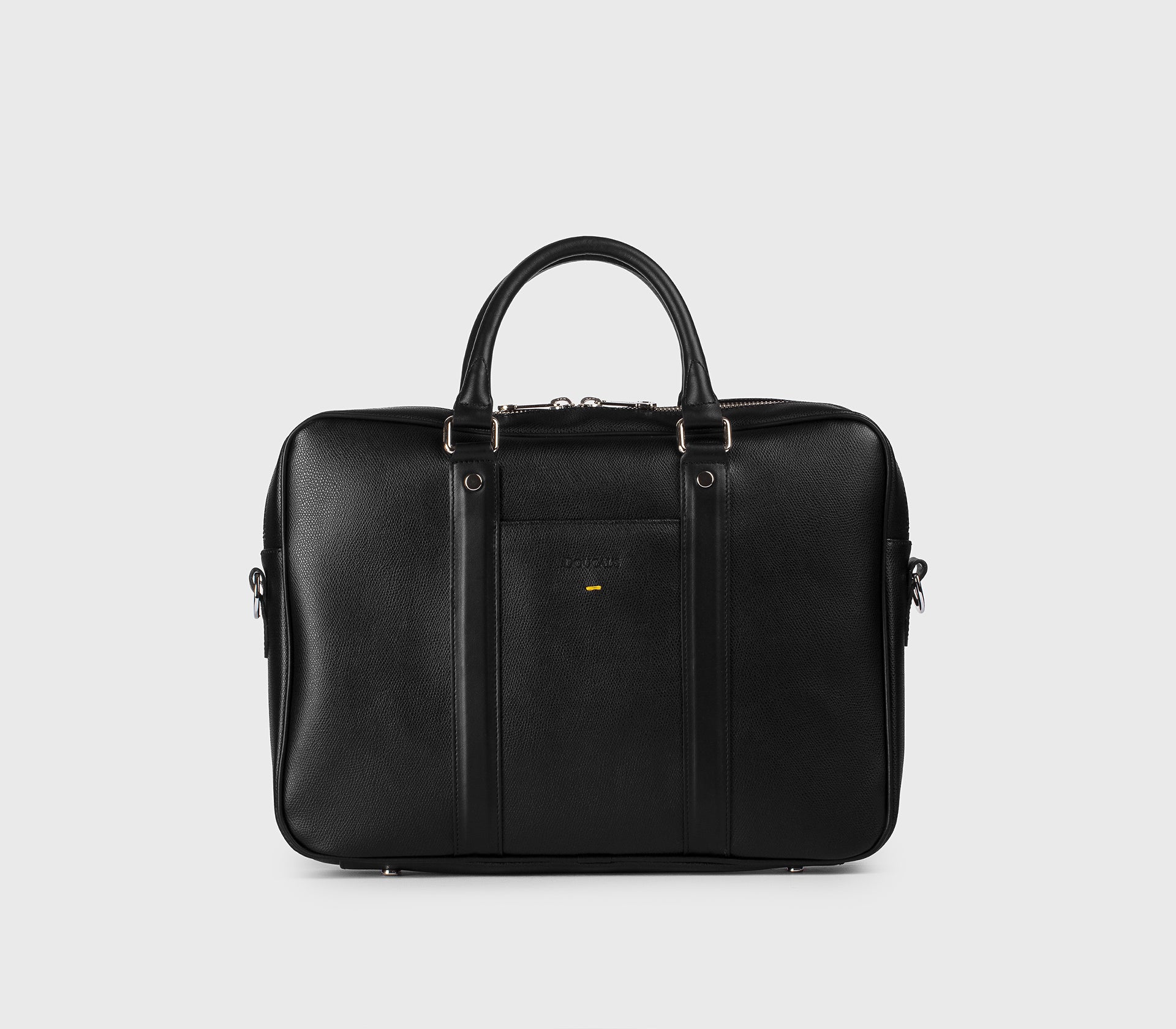 Palmellato leather briefcase | black - Doucal's