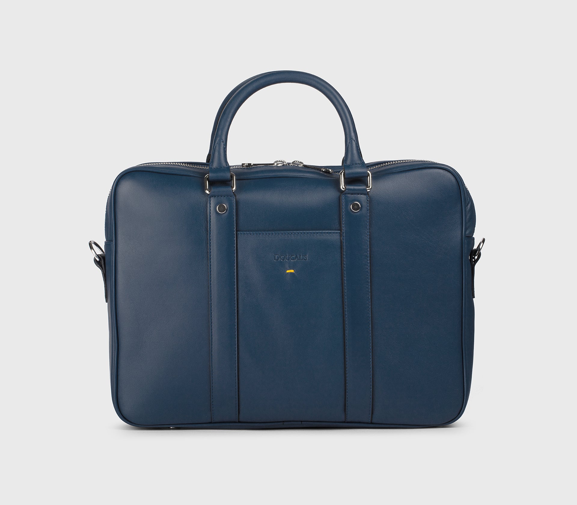 classic leather backpack blue-avio Leather briefcase | Avio