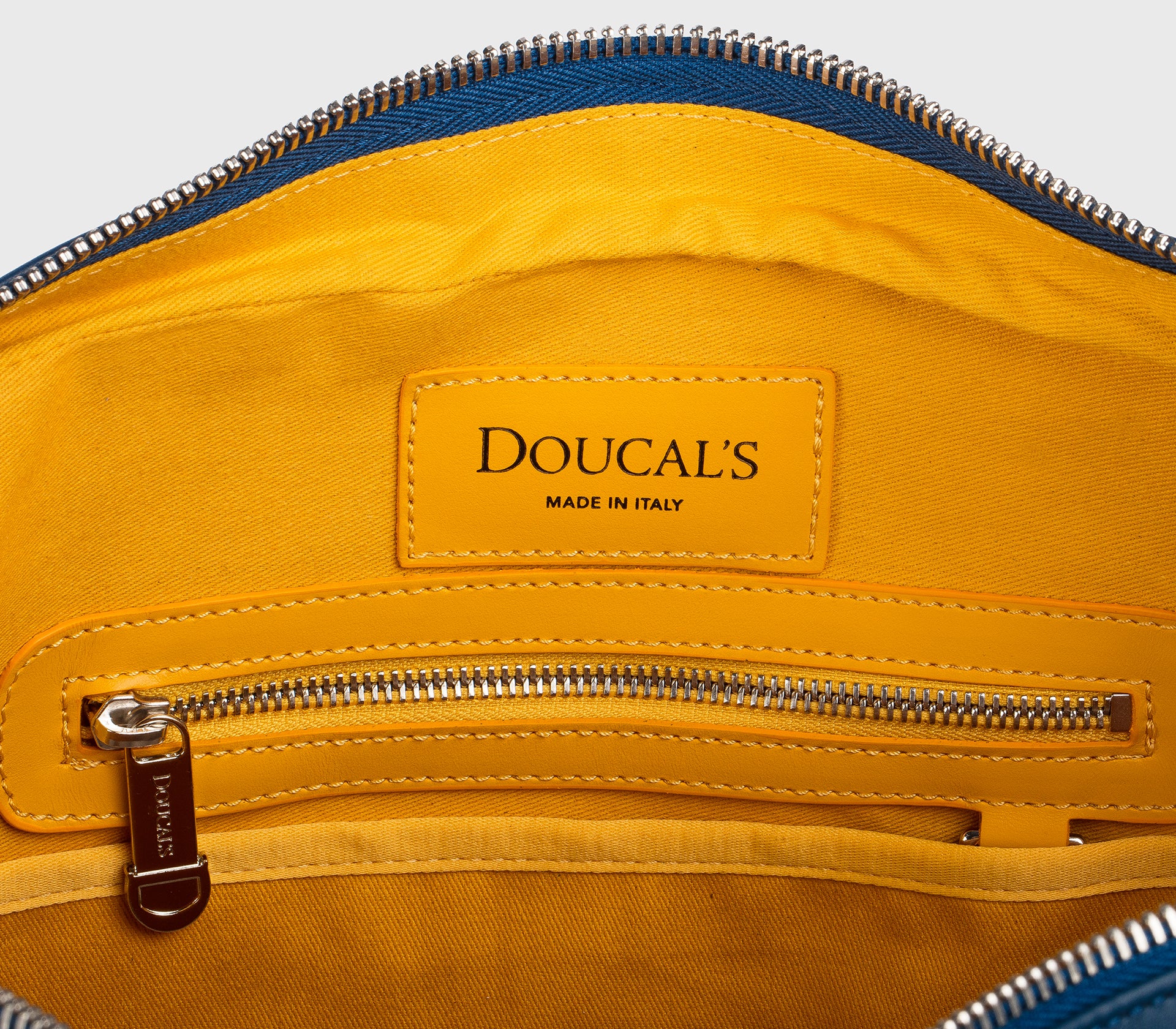 Borsa 24H in pelle blu "avio"