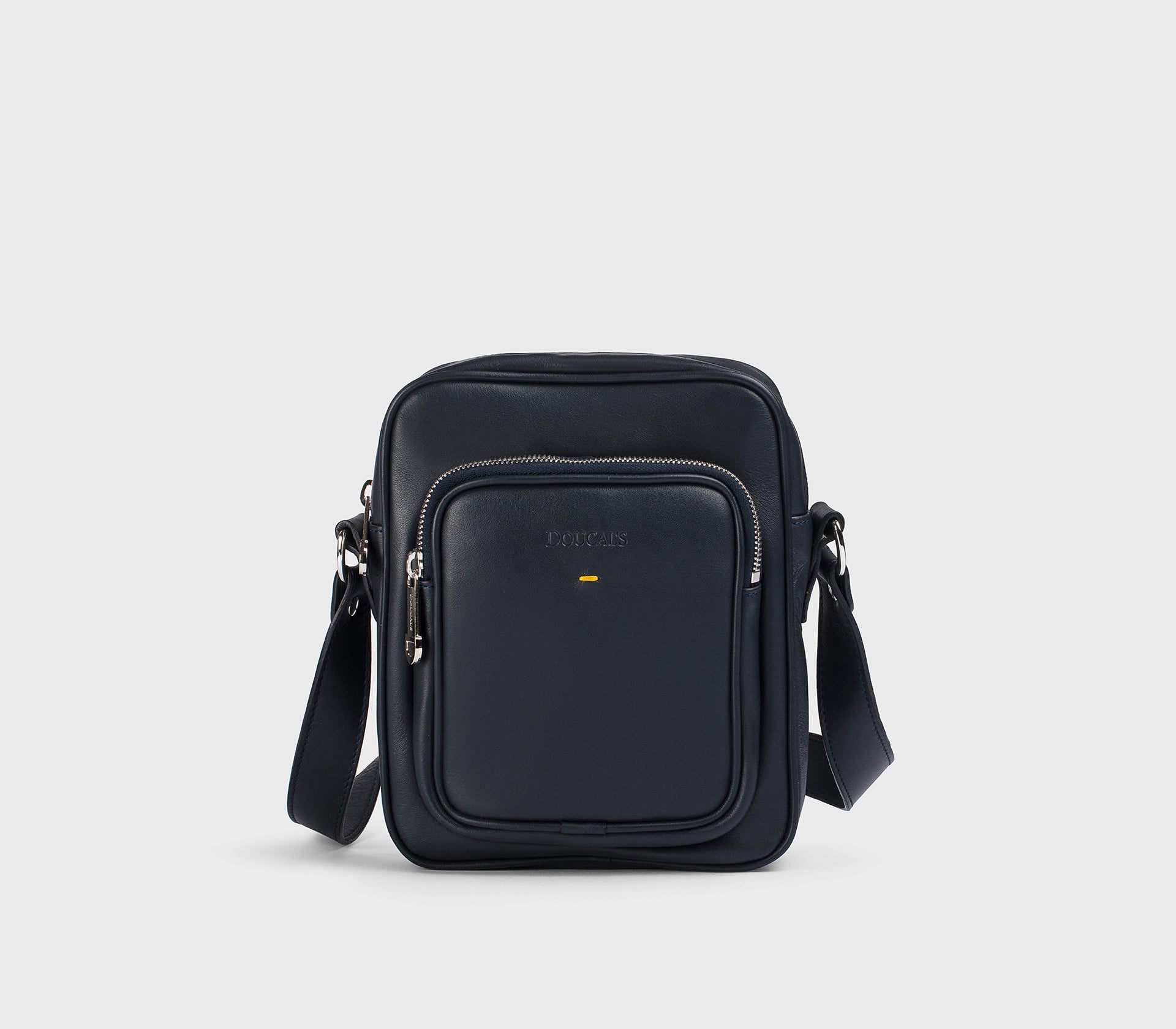 Borsa a tracolla in pelle blu