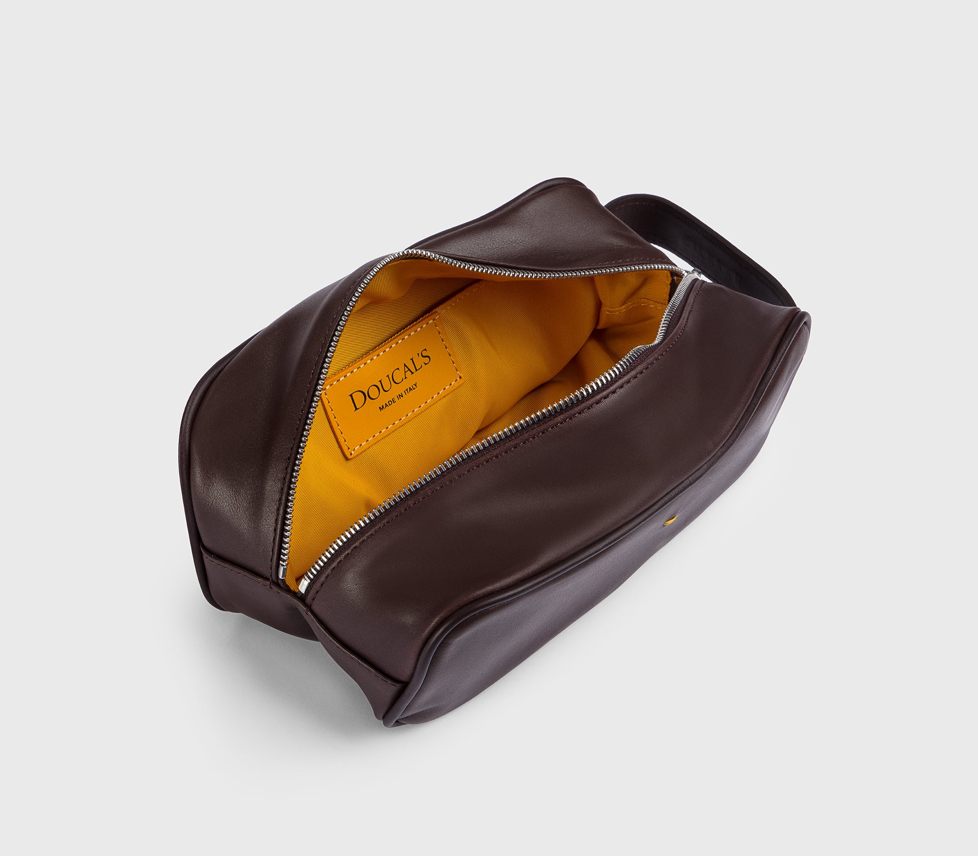 Barbera burgundy leather toiletry bag