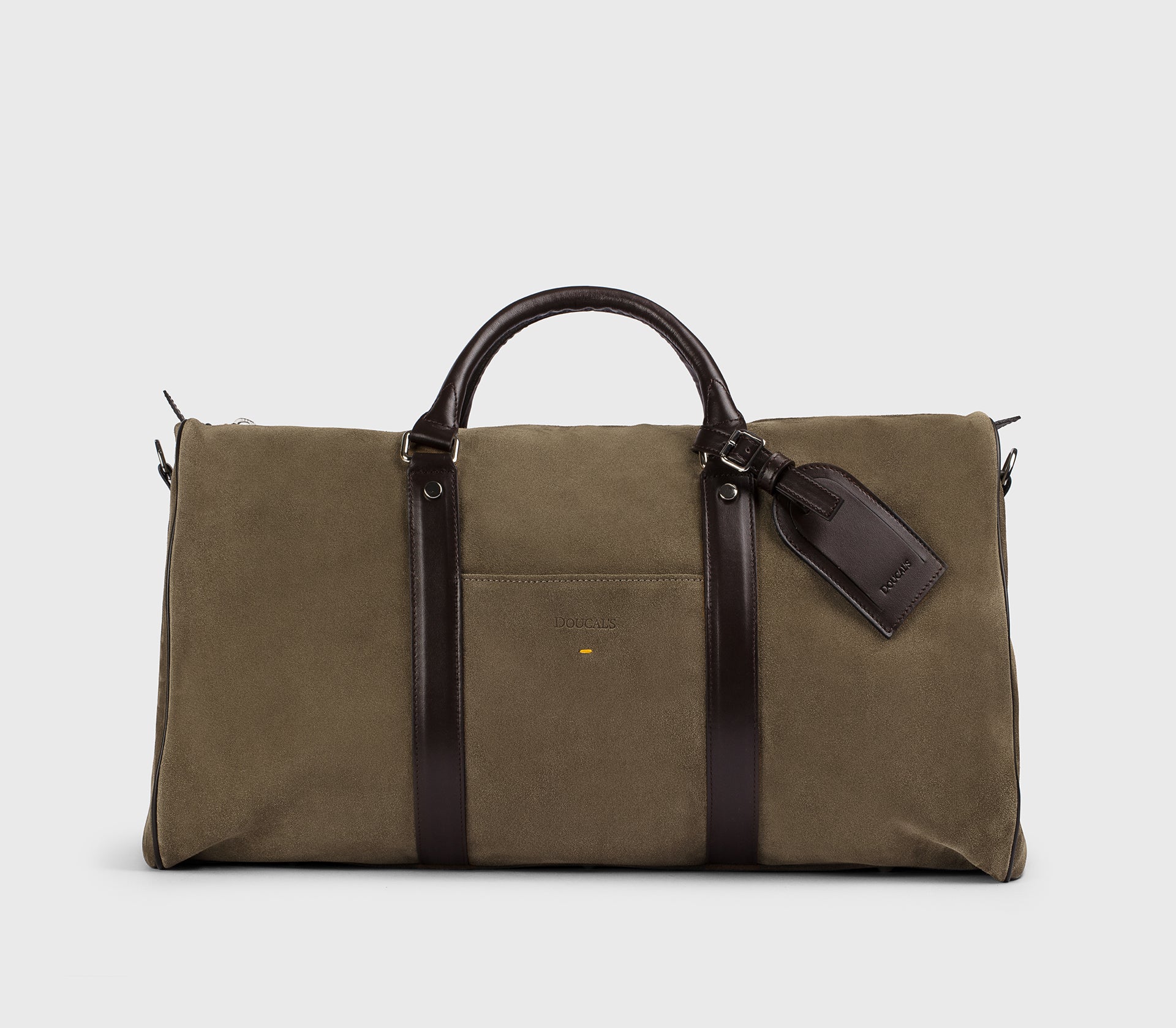 Sac 48H en cuir et daim cacao