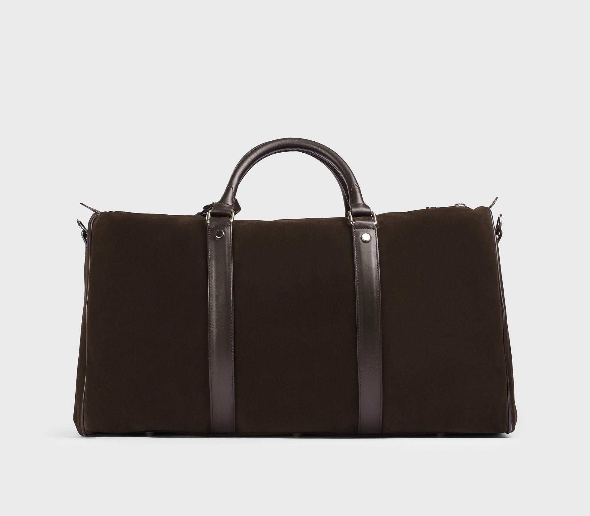 Borsa 48H in pelle e suede marrone "terre"