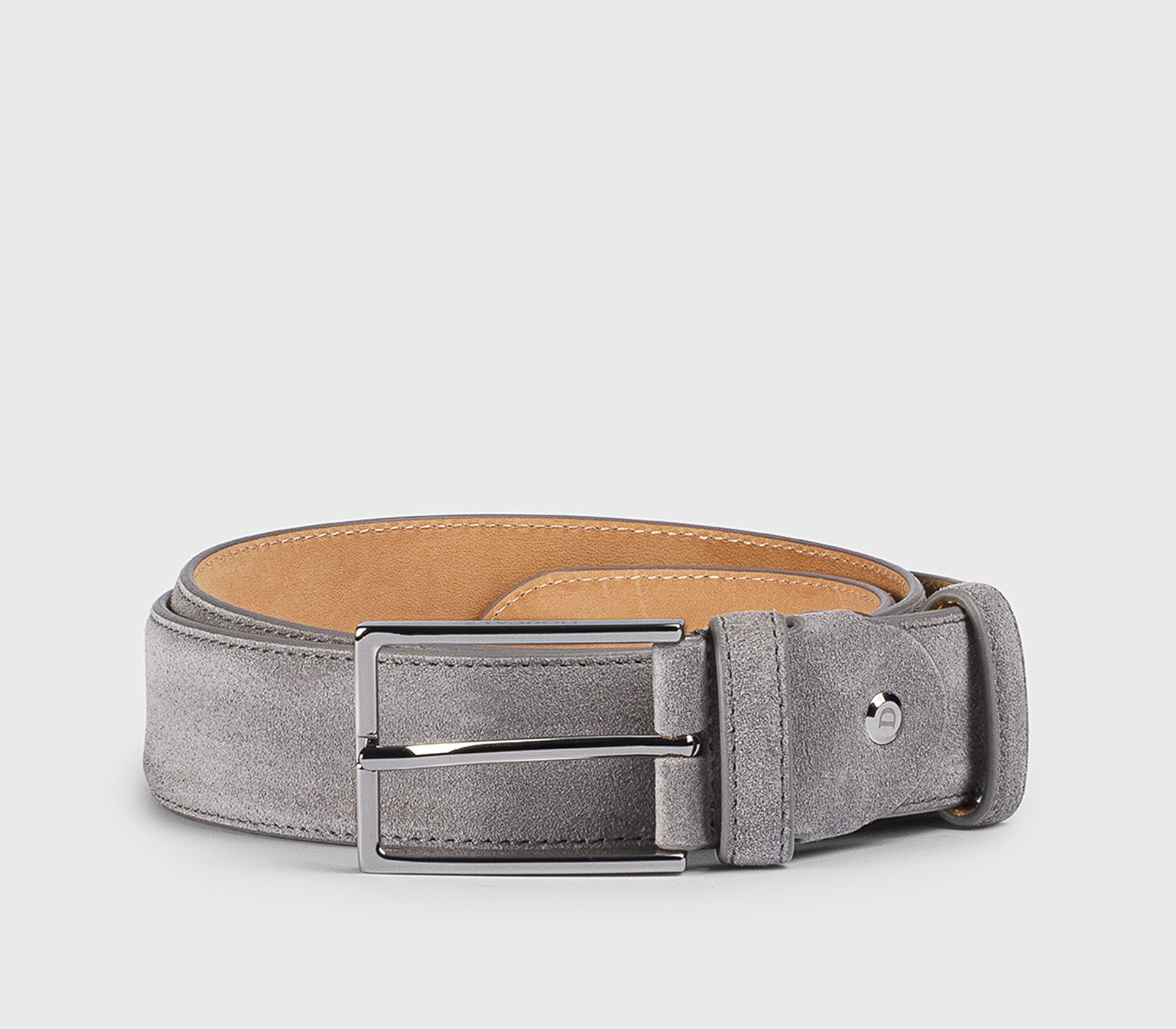 Men's adjustable suede belt | grey - Doucal's Men's adjustable suede belt | grey - Doucal's