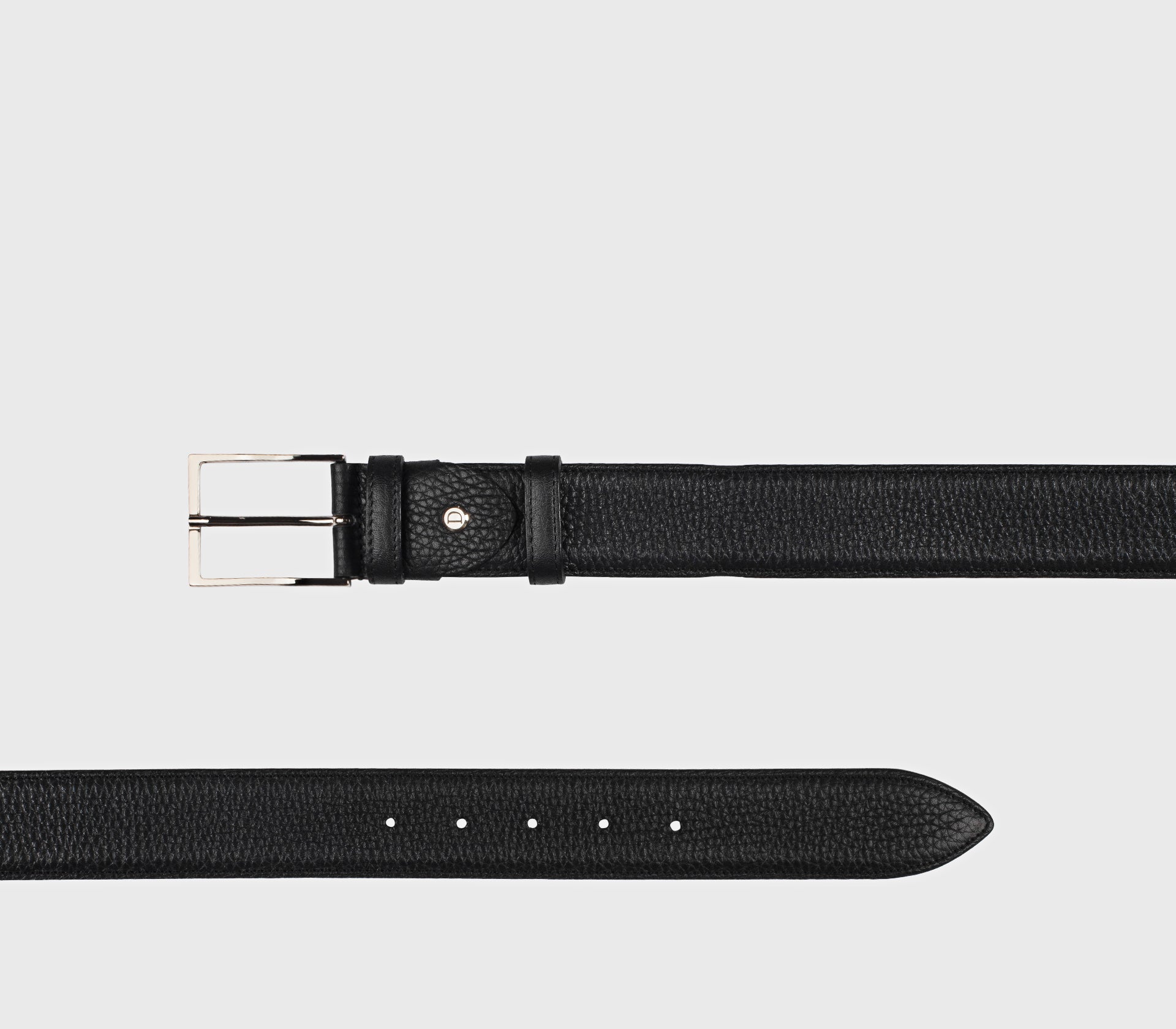 Ceinture réglable pour homme en cuir foulonné bleu