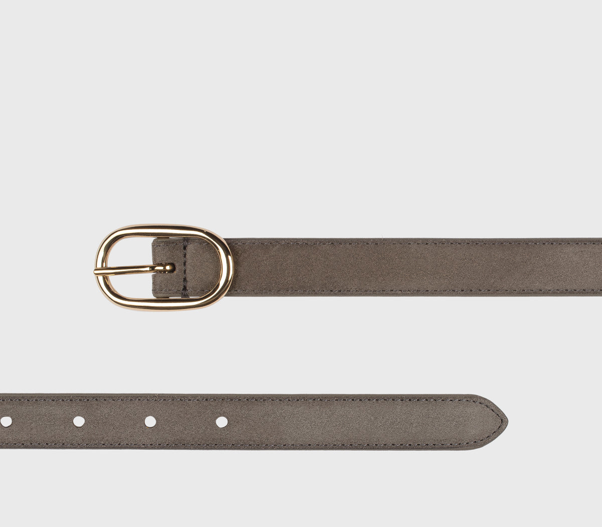 Cintura regolabile in suede espresso