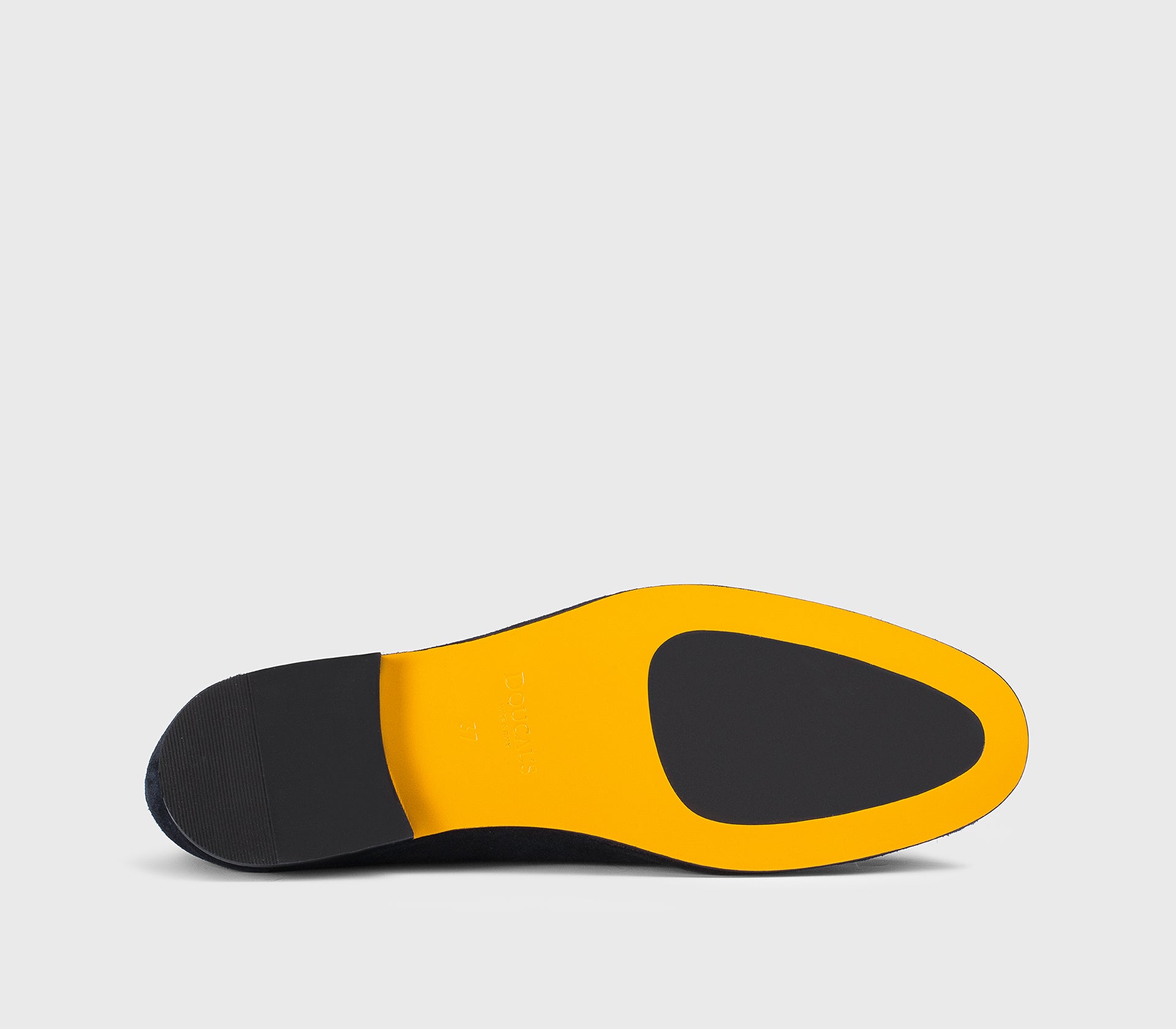 Mocassin à glands en daim bleu nuit