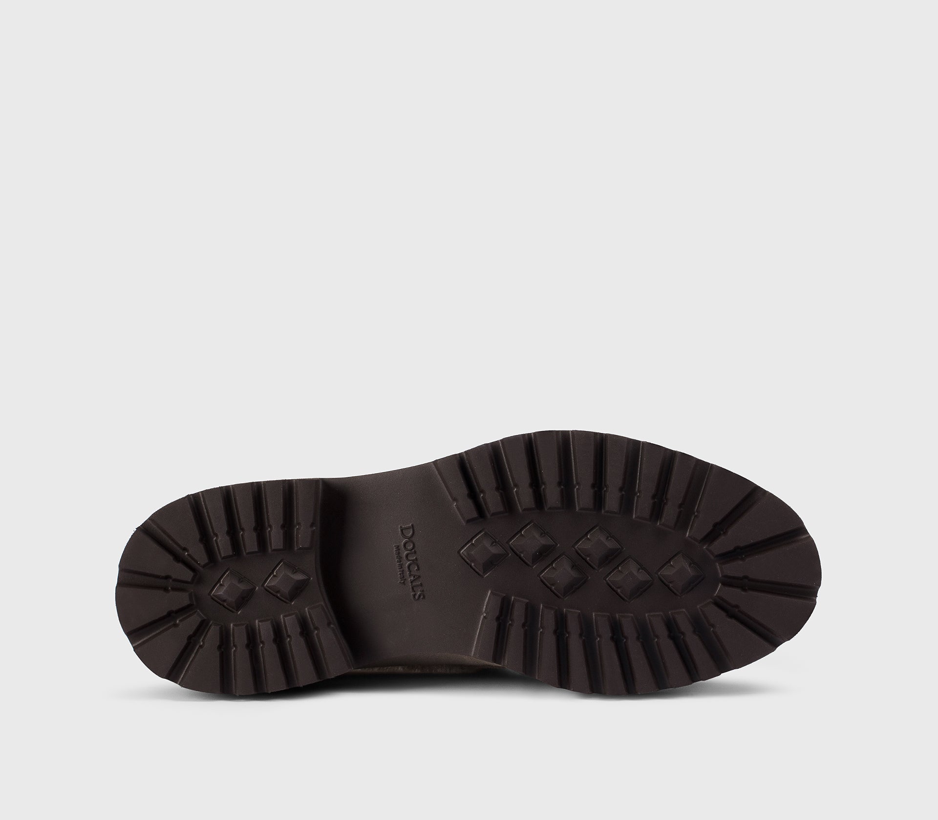 Sand-coloured suede loafer with fur detail