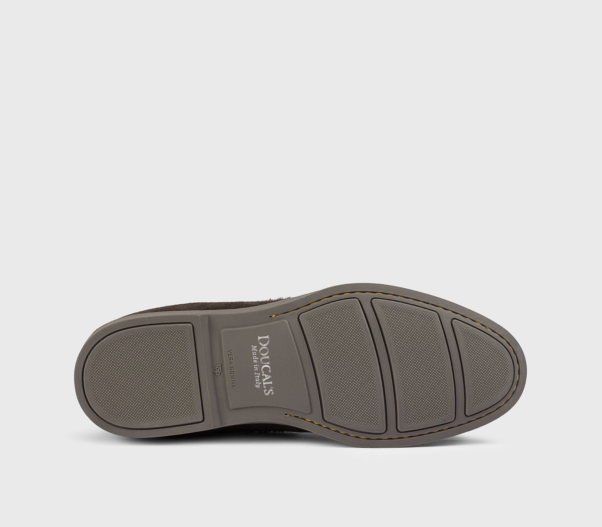 Mahogany suede and sheepskin loafer