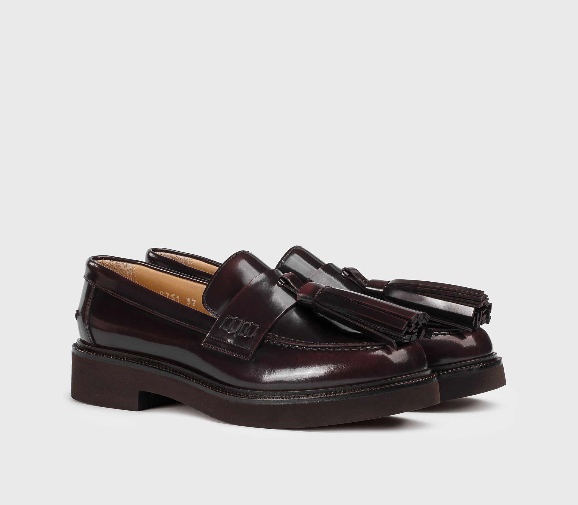 Mocassino da donna in pelle | burgundy - Doucal's