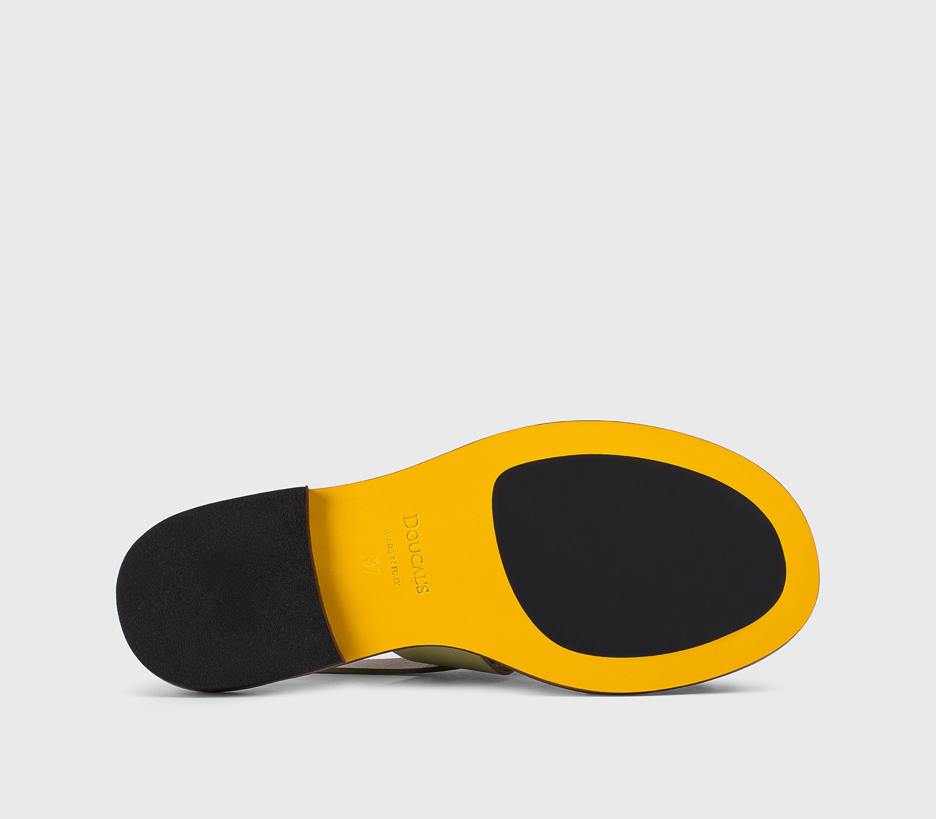 Sandale multi-brides en cuir vert feuille