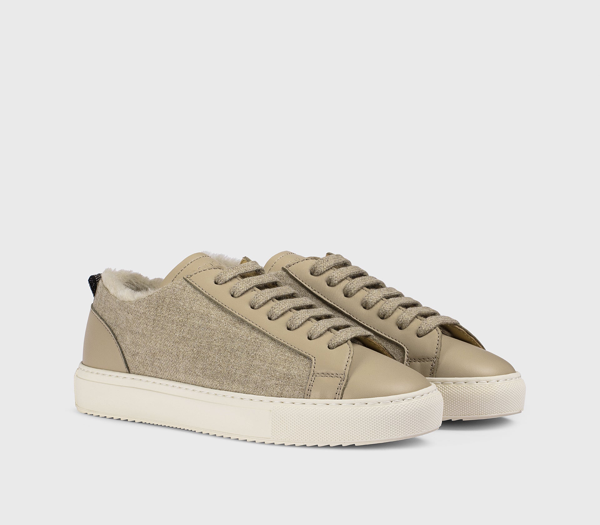 DD8826ERICPM621PW01 - Sneaker in pelle e lana beige