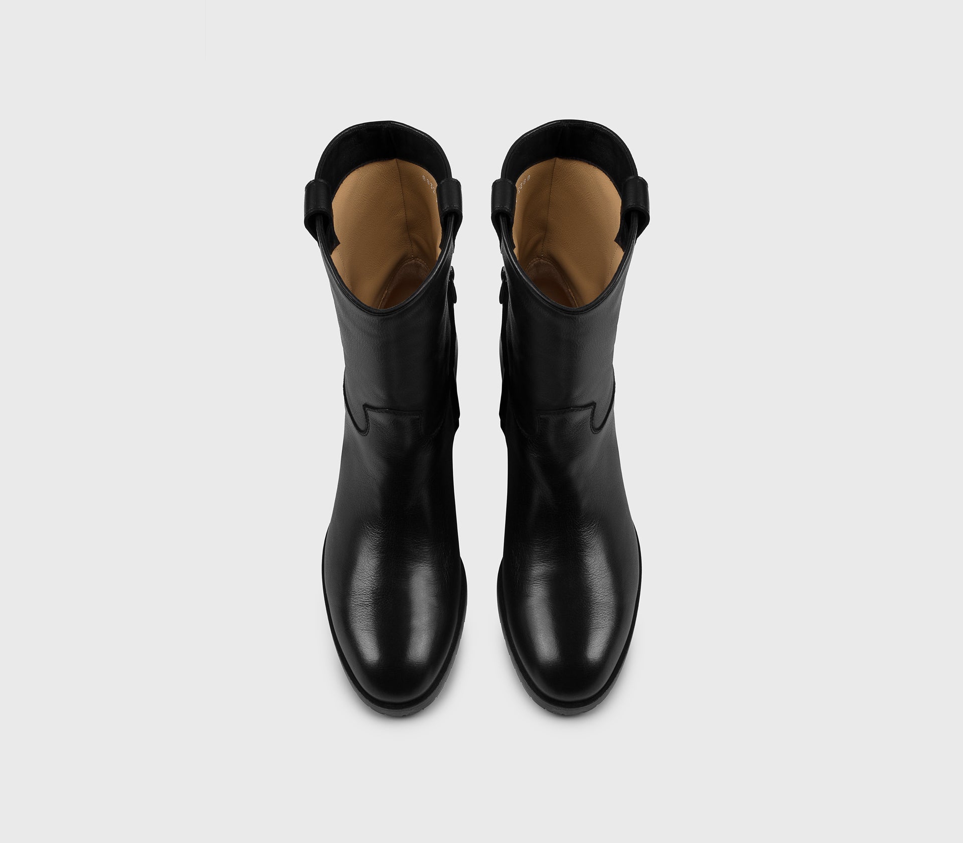 DD8832ROXAUF214NN00 - Stivaletto con zip in pelle nera