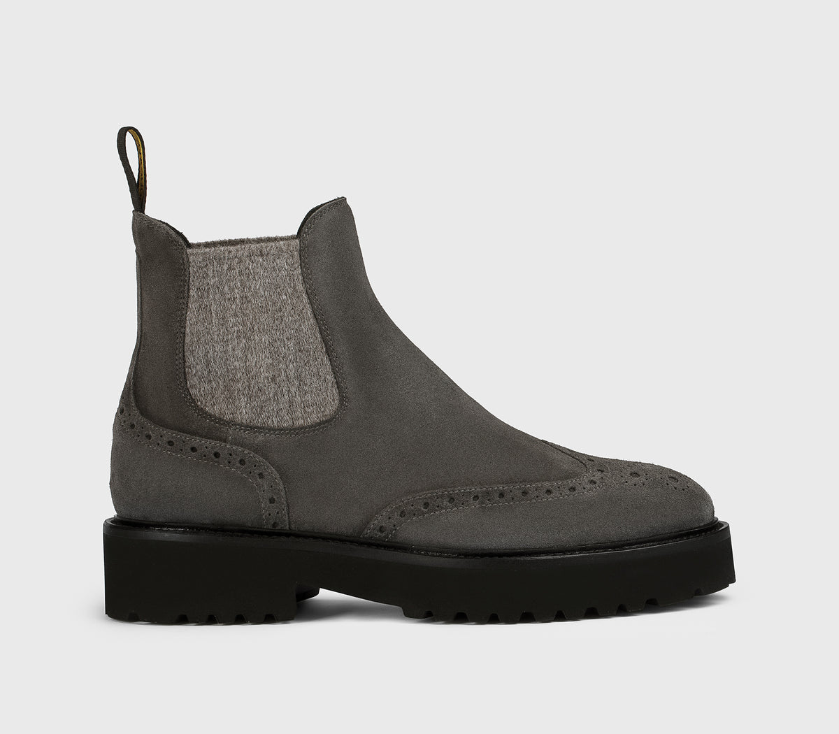 DD8851PHILUF252NN03 - Stivaletto coda di rondine in suede grigio "lavagna"