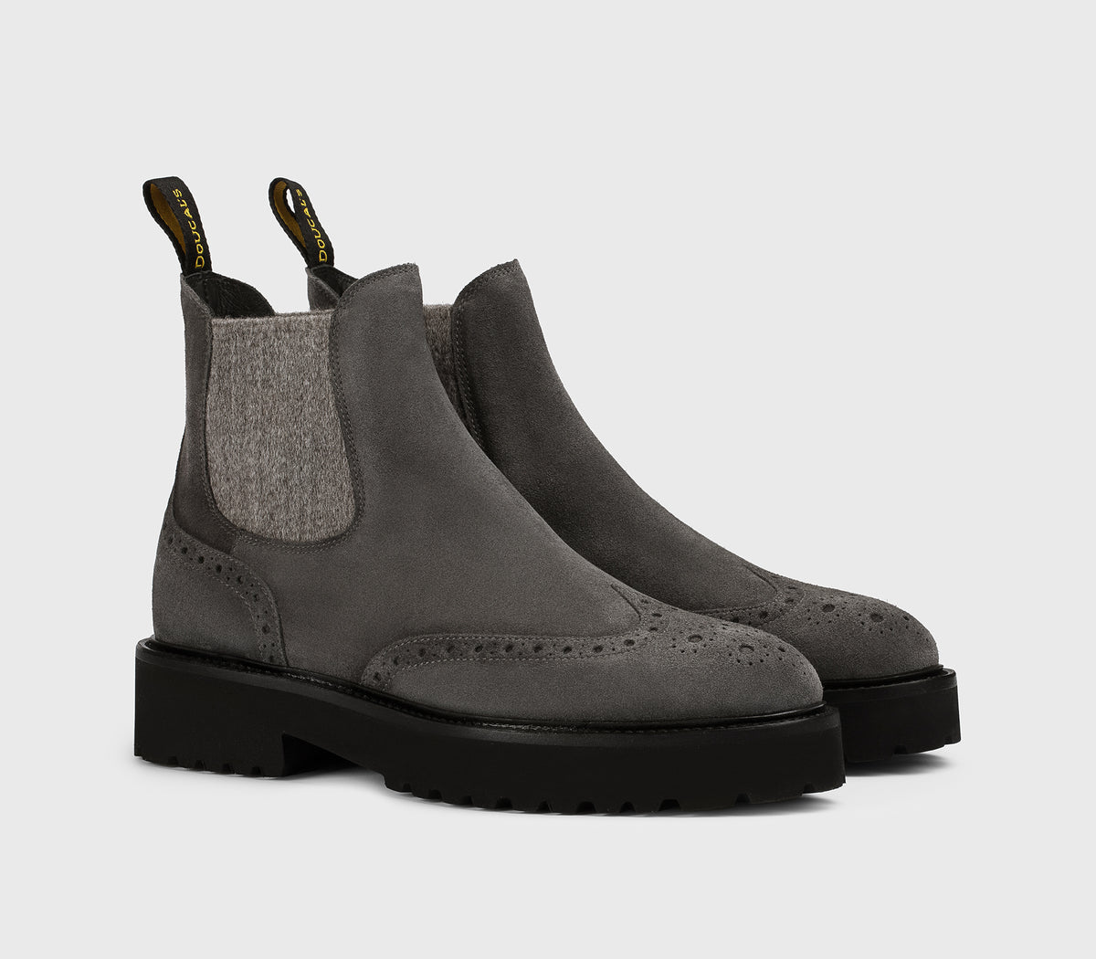 DD8851PHILUF252NN03 - Stivaletto coda di rondine in suede grigio "lavagna"