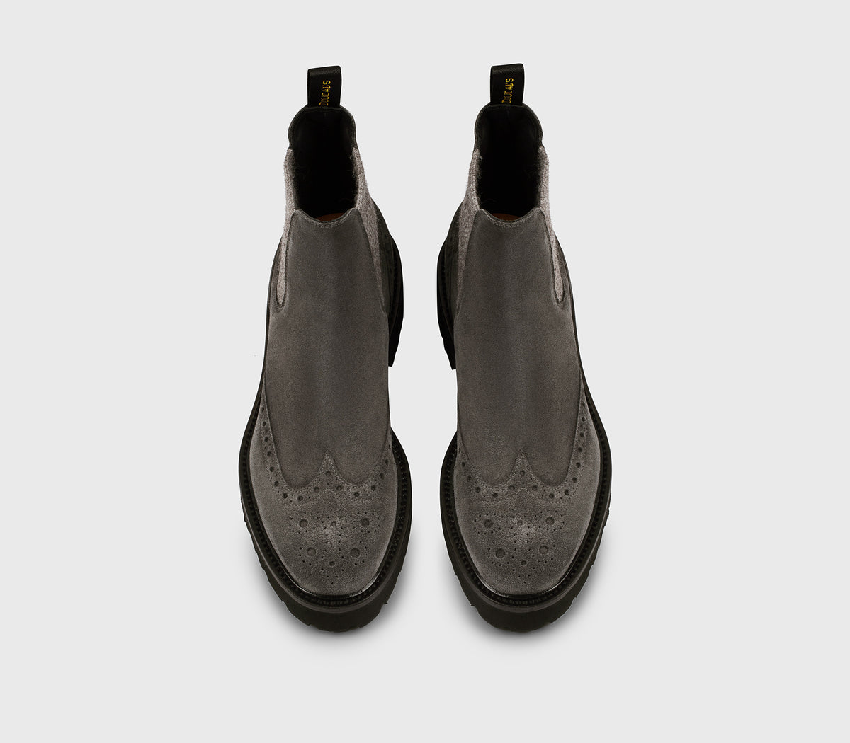 DD8851PHILUF252NN03 - Stivaletto coda di rondine in suede grigio "lavagna"