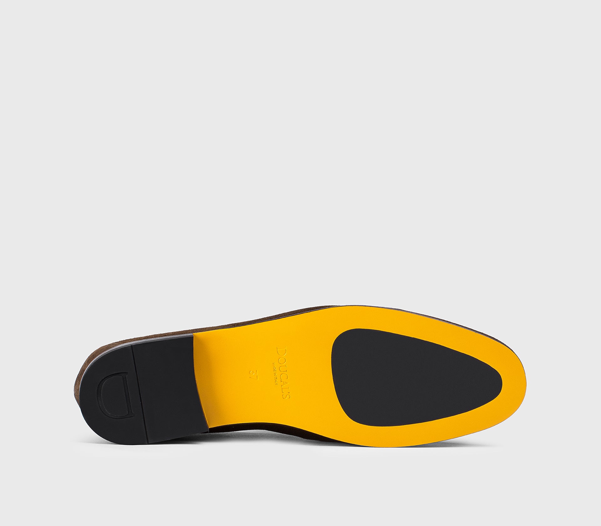 Мокасины с металлическим аксессуаром, из замши, тёмно‑коричневые «мокка»