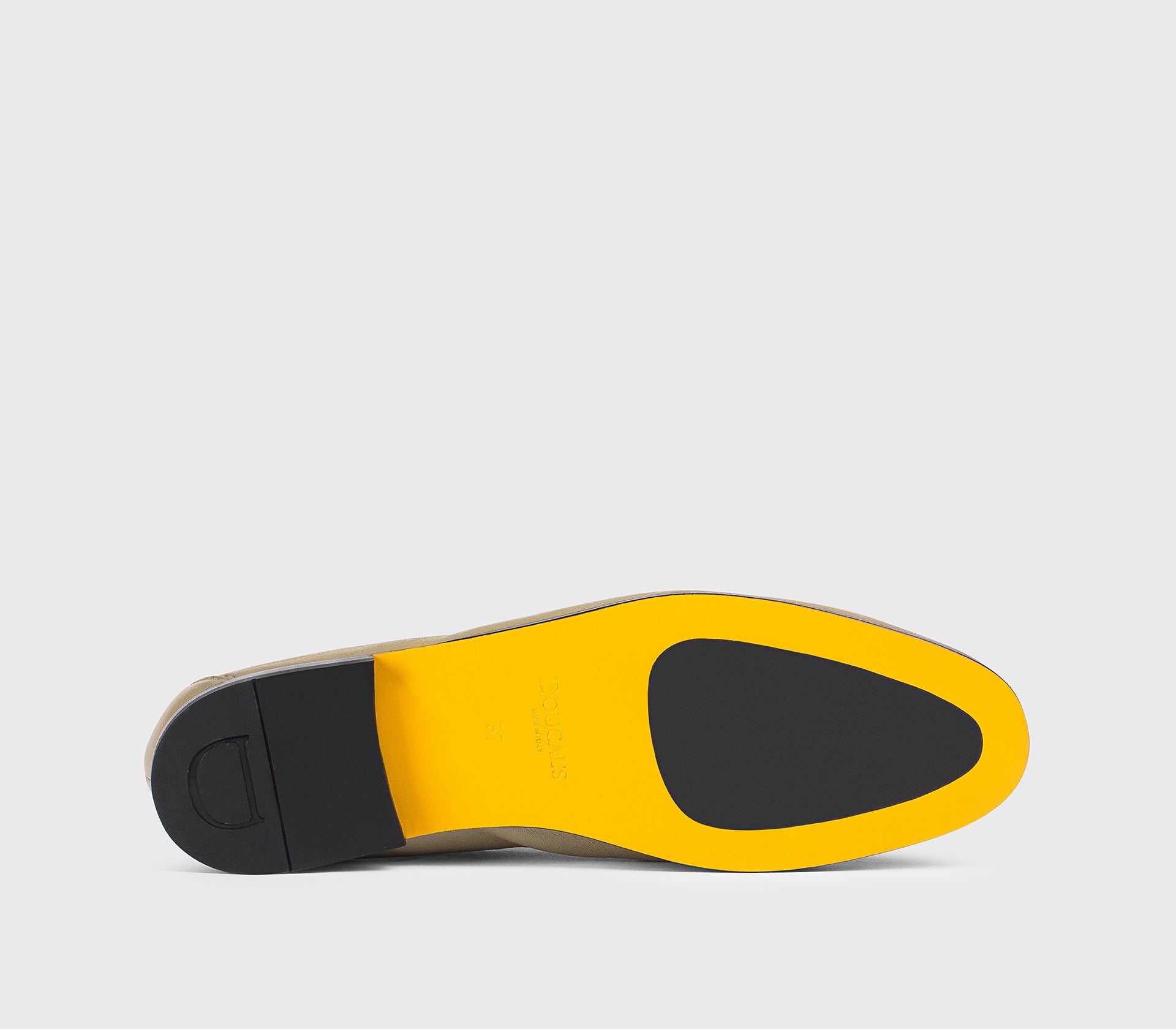 “Leaf” green leather horsebit loafer