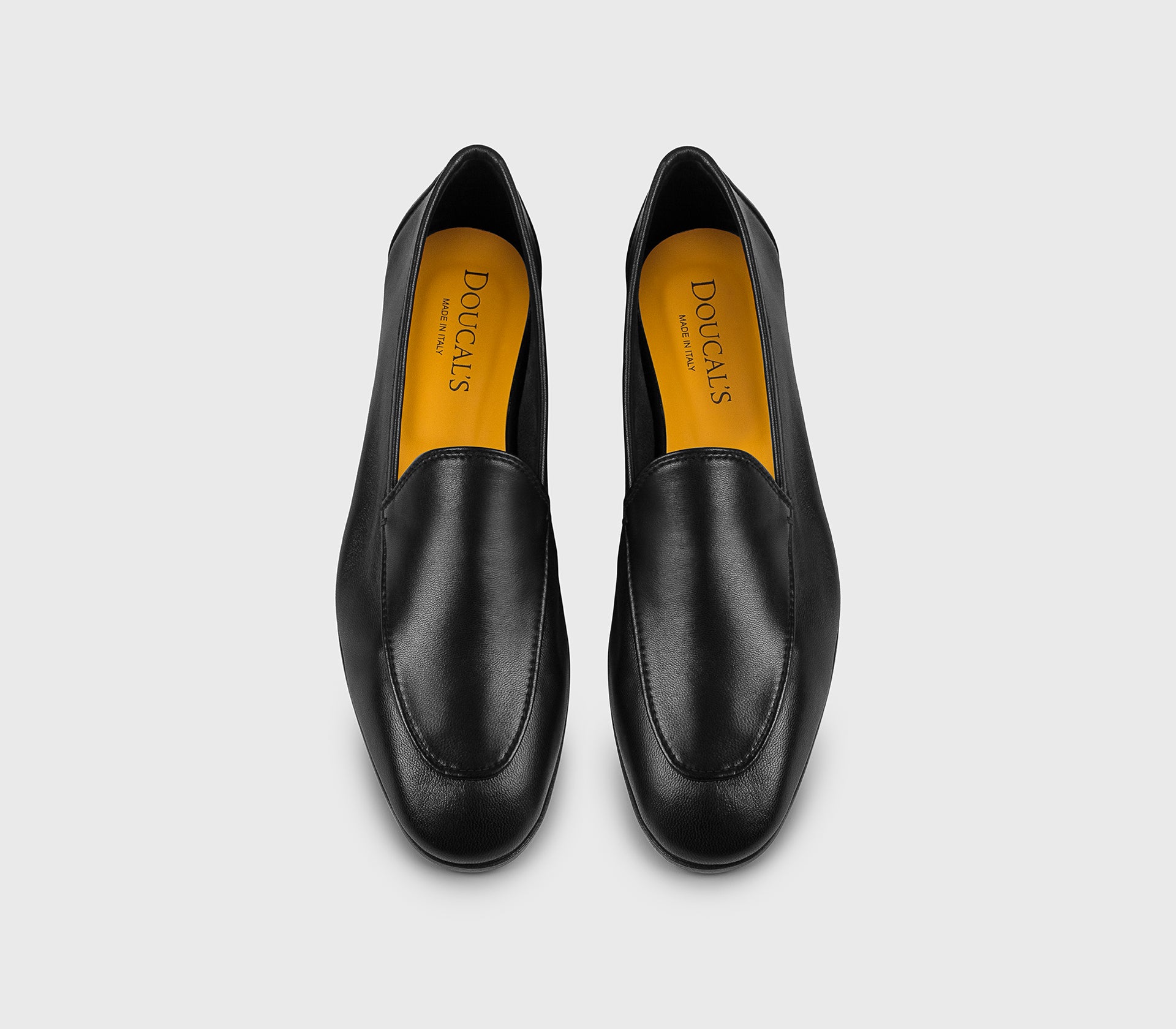 Mocassin en cuir noir