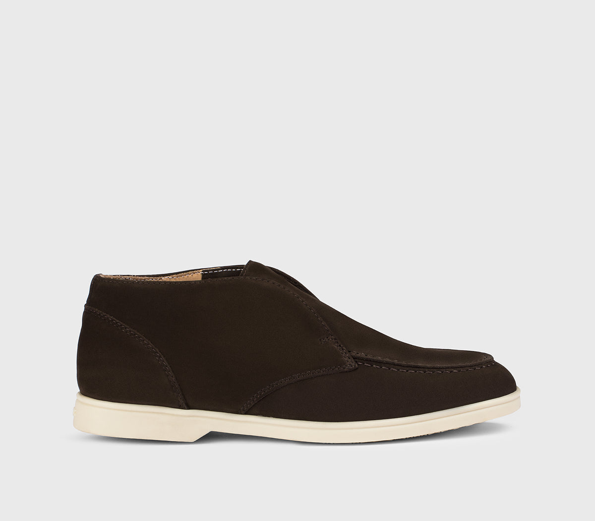 Desert boot en cuir acajou