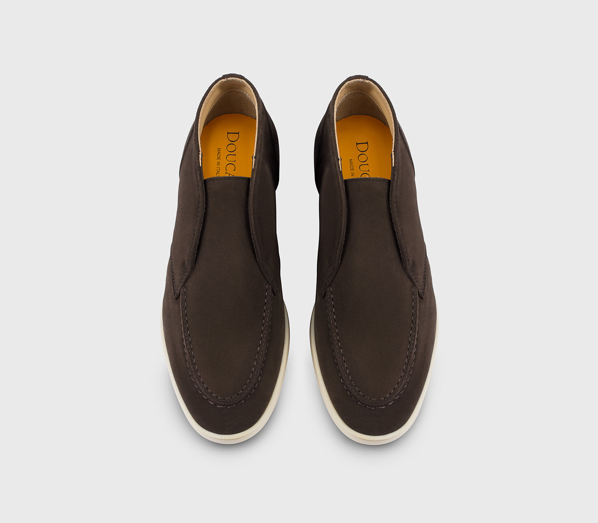 Desert boot en cuir acajou