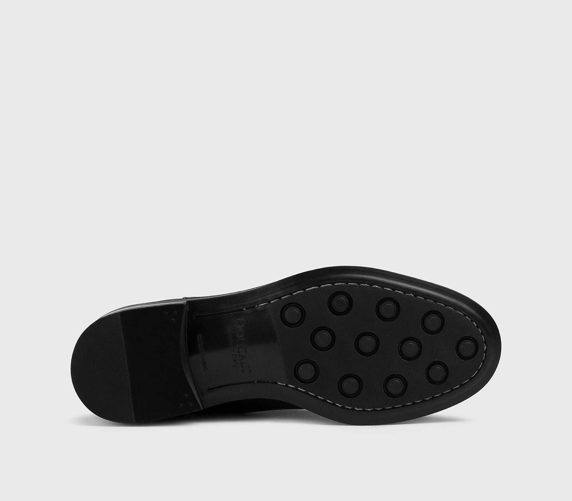 Schwarze Lederstiefelette