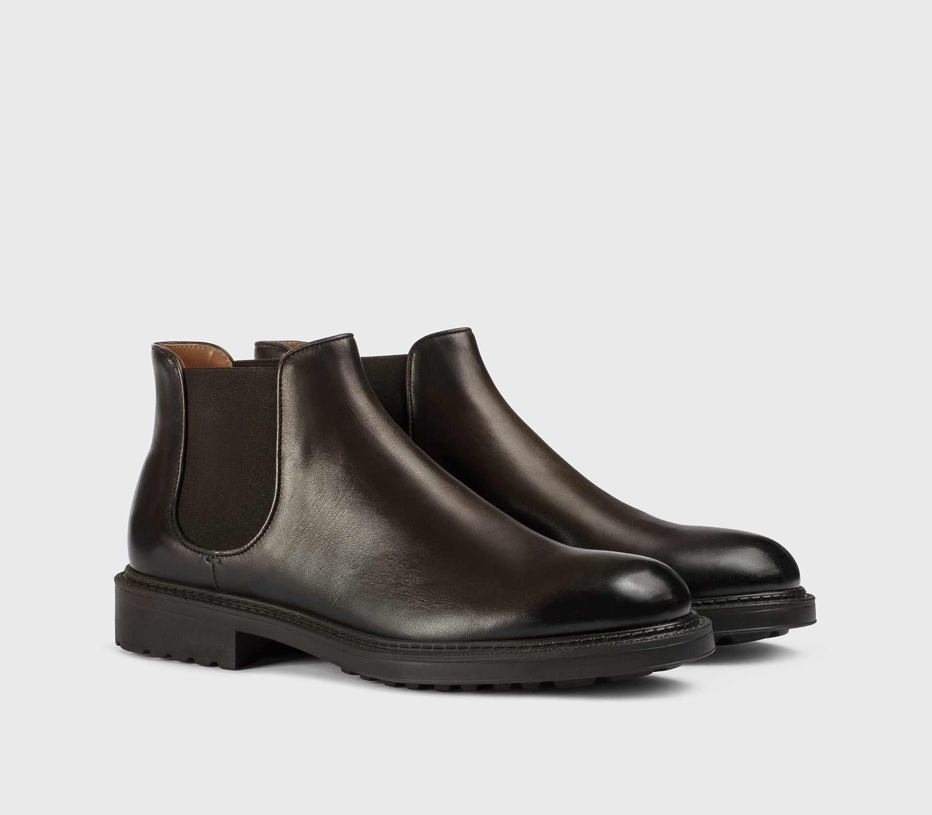 DU1329HENRUF188TM00 - Stivaletto in pelle testa di moro