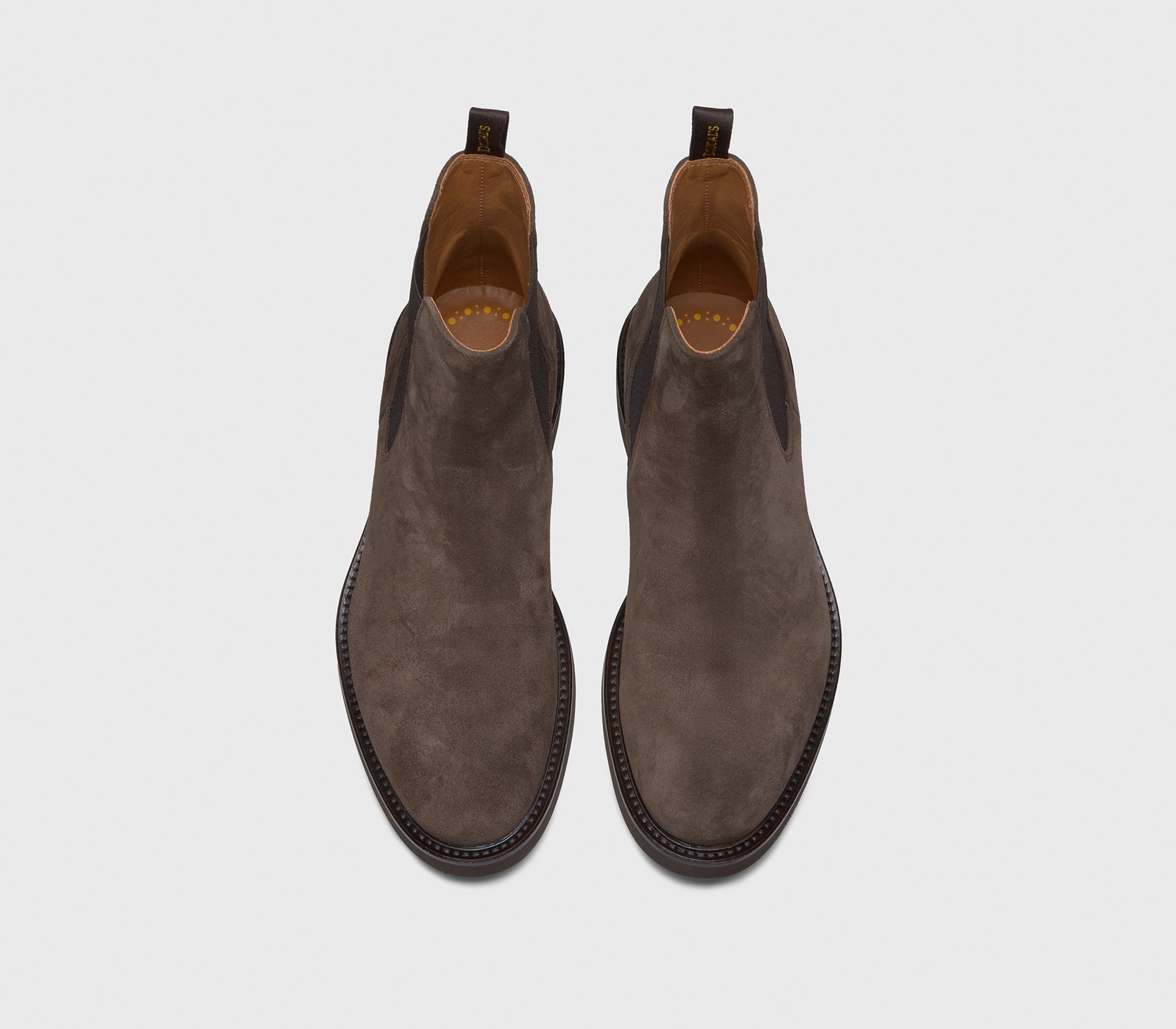 DU1343GENOUF009TM00 - Stivaletto in suede testa di moro