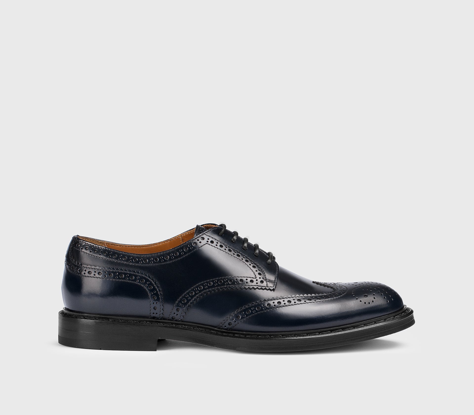 Men's leather lace-up | blue - Doucal's Men's leather lace-up | blue - Doucal's