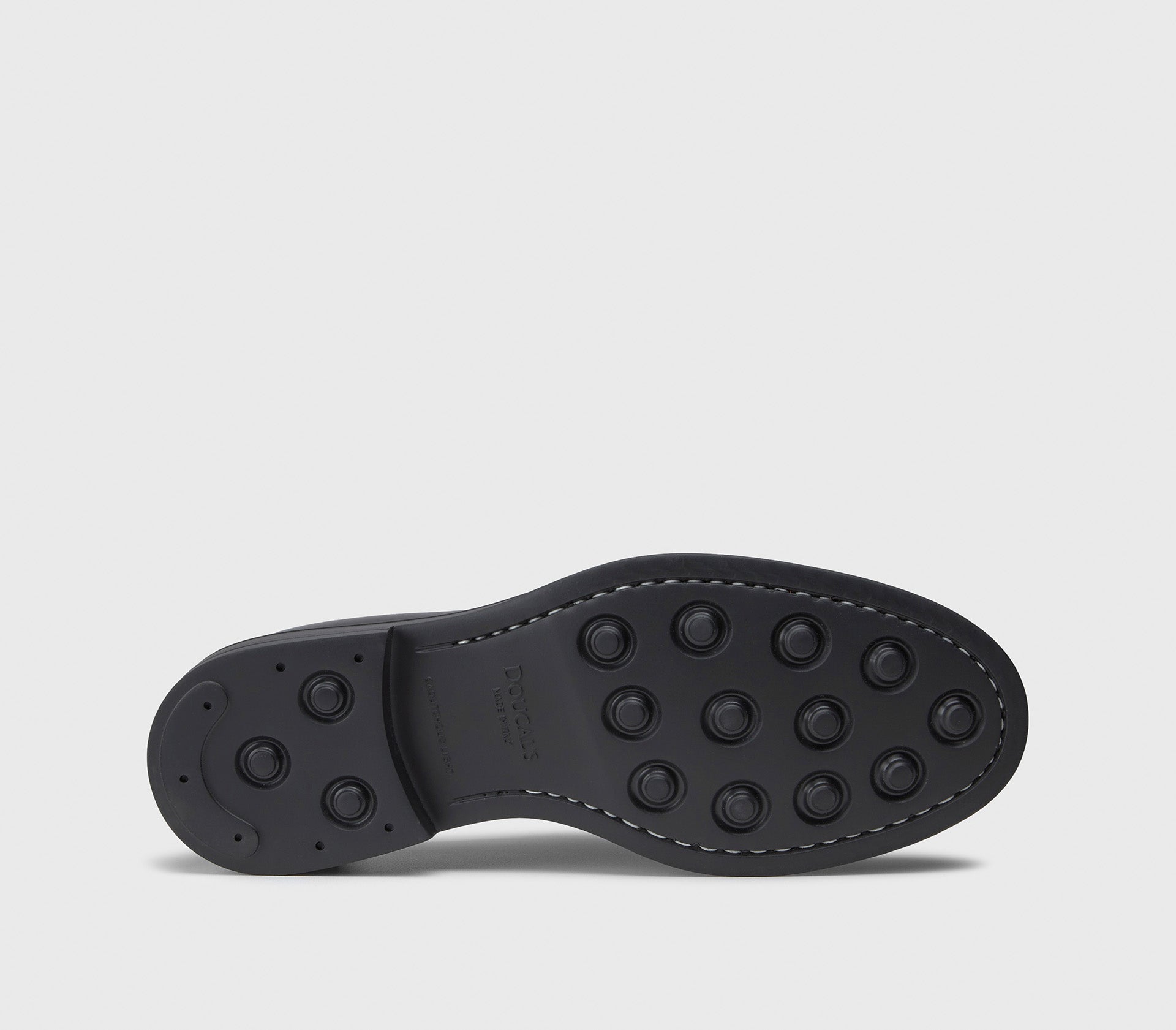 Schnürschuh aus schwarzem Leder