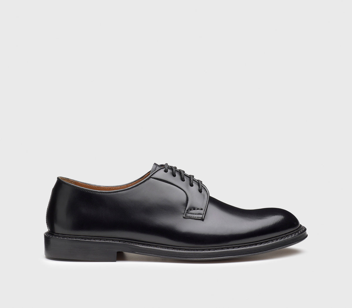 Doucal’s Handmade Black Leather Lace Derby Oxfords Dress Shoes Men Sz 40EU/7M US Men main image 3