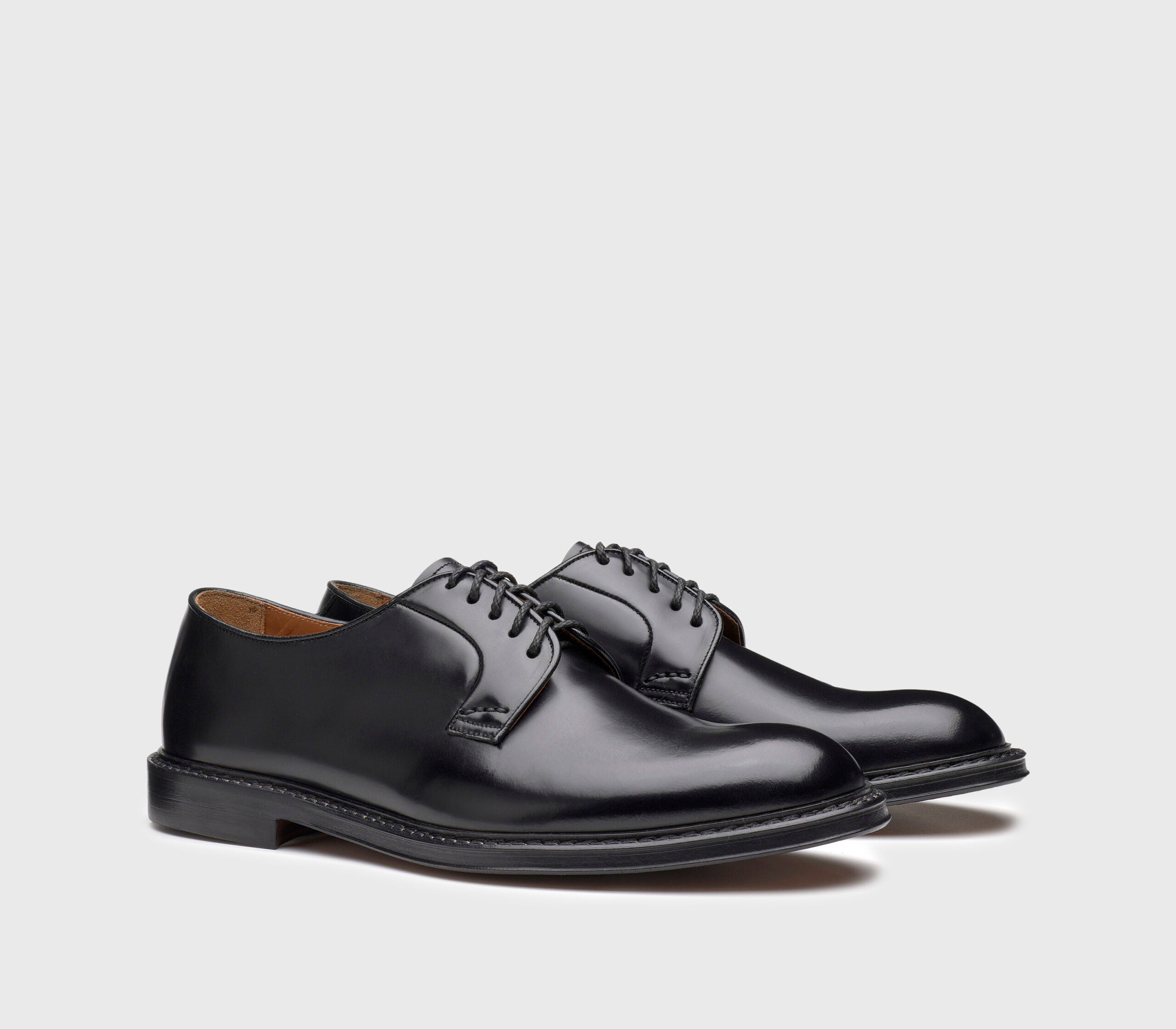 DU1385PHOEUY007NN00 - Stringate in pelle nera