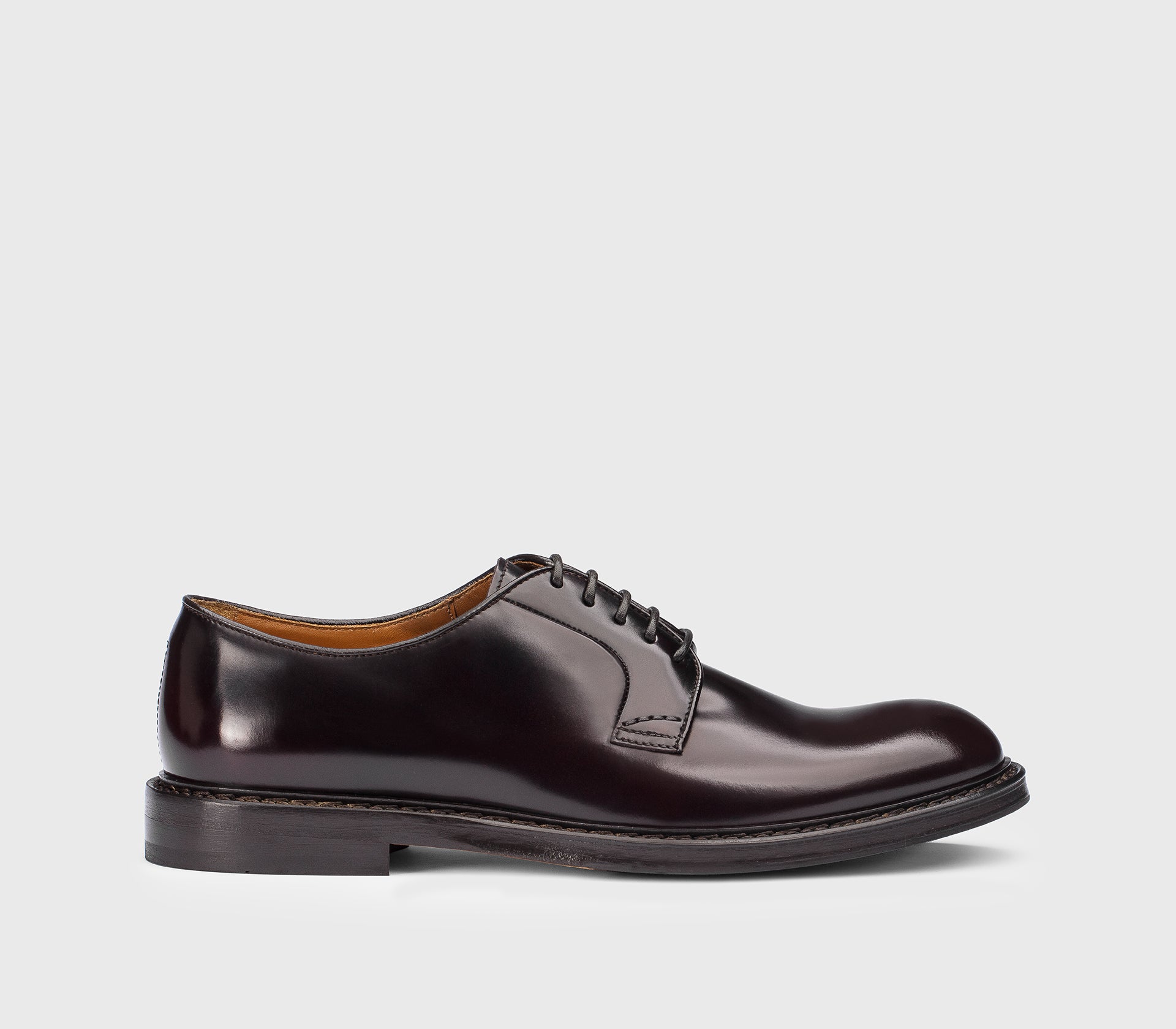 DU1385SIEWUF007TL01 - Stringata in pelle burgundy