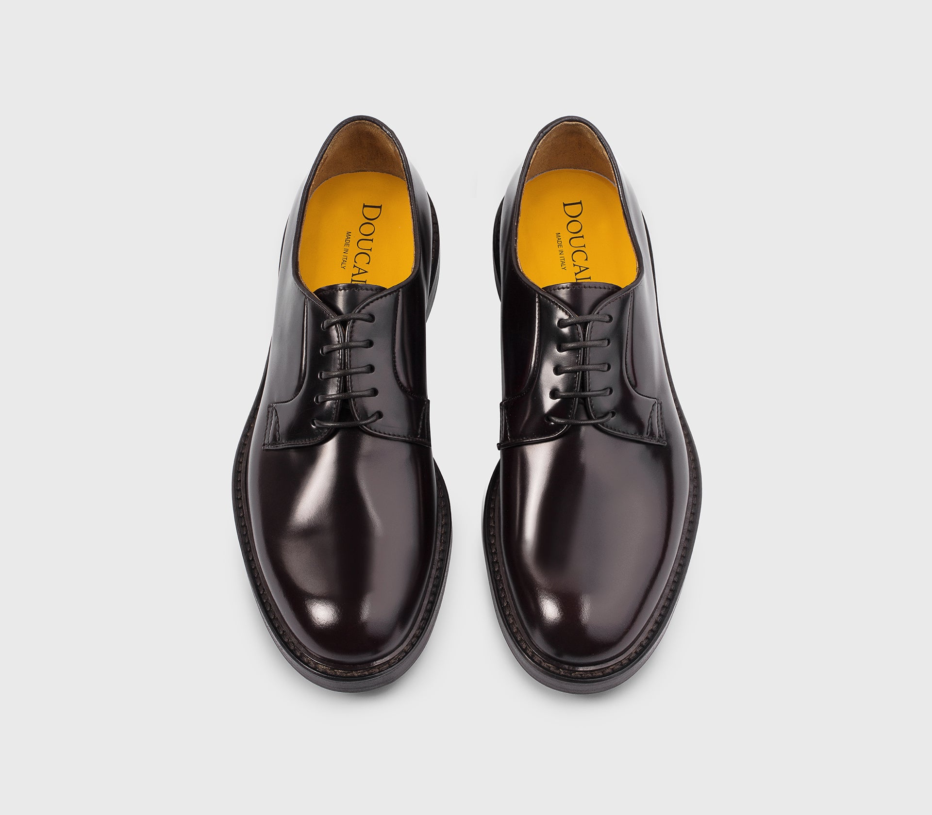 DU1385SIEWUF007TL01 - Stringata in pelle burgundy