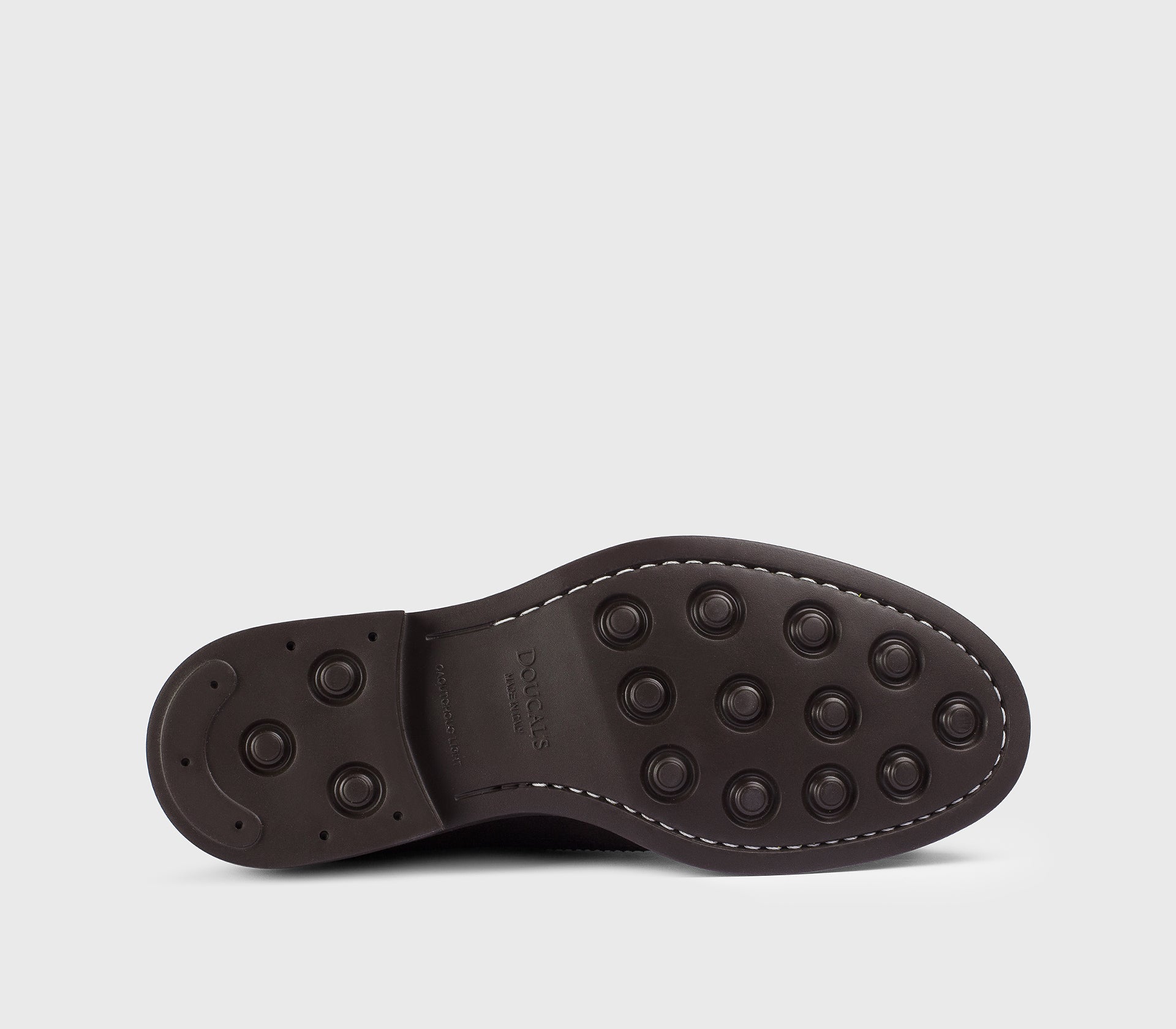DU2523BRUXUF024TM23 - Stringata coda di rondine derby in suede marrone "terre"