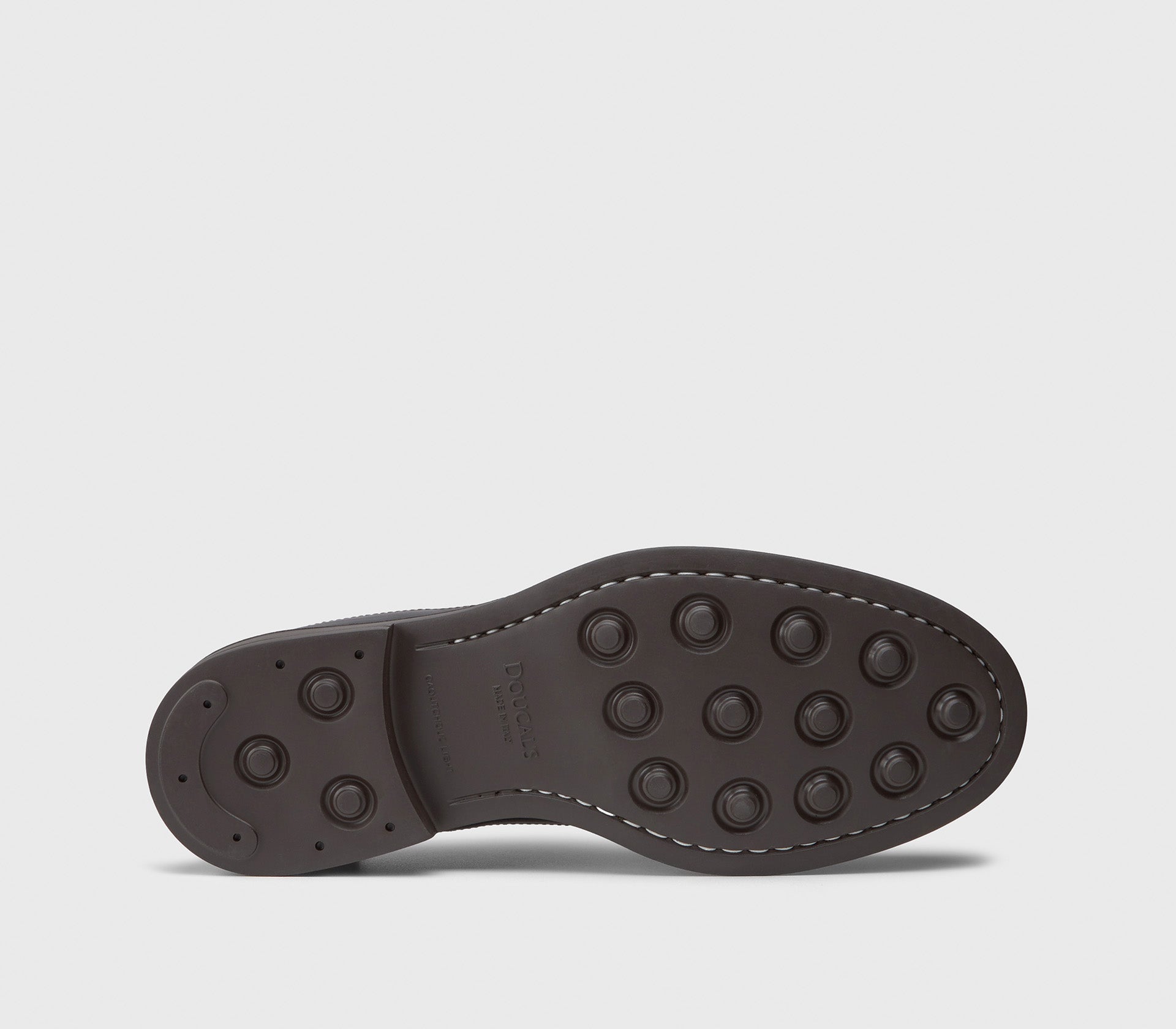 Dark brown leather dovetail lace-up