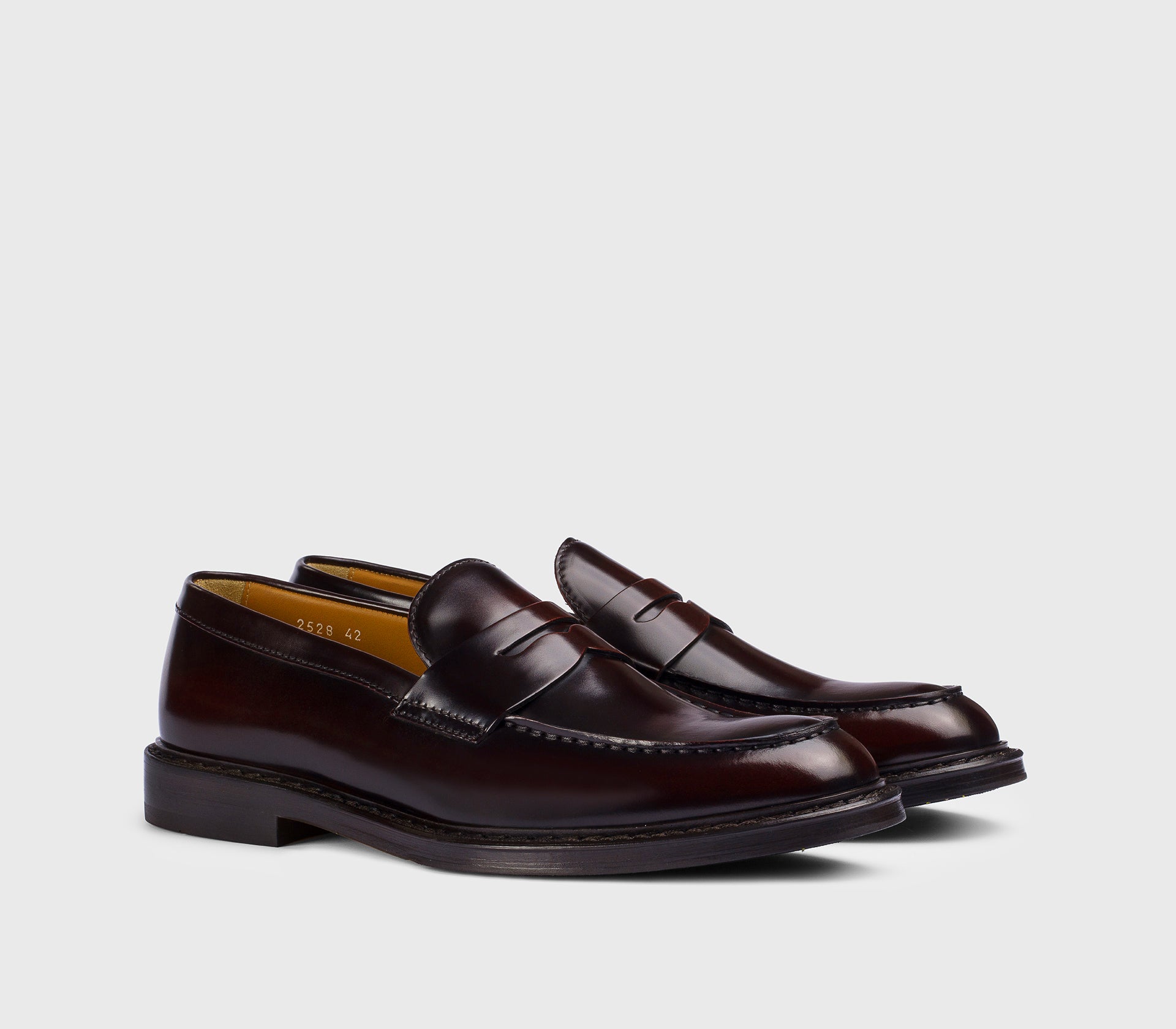 DU2528SIEWUF007TR23 - Mocassino penny in pelle barbera