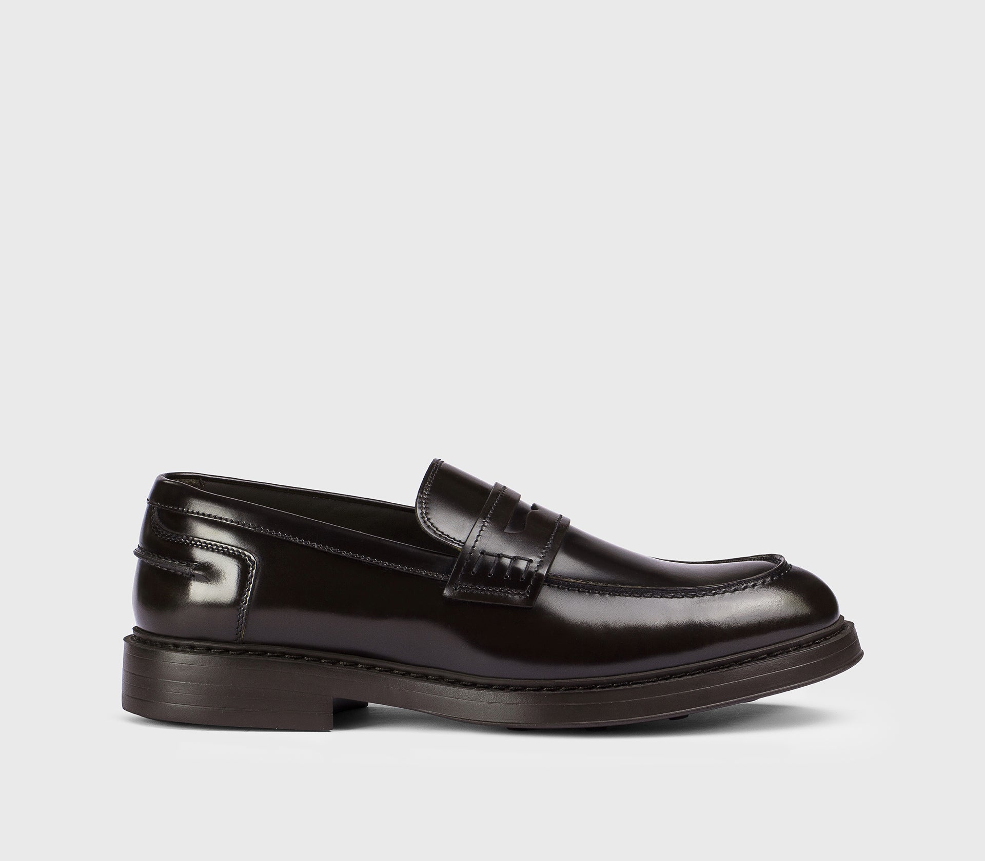 Mocassin Penny en cuir brun « ébène »