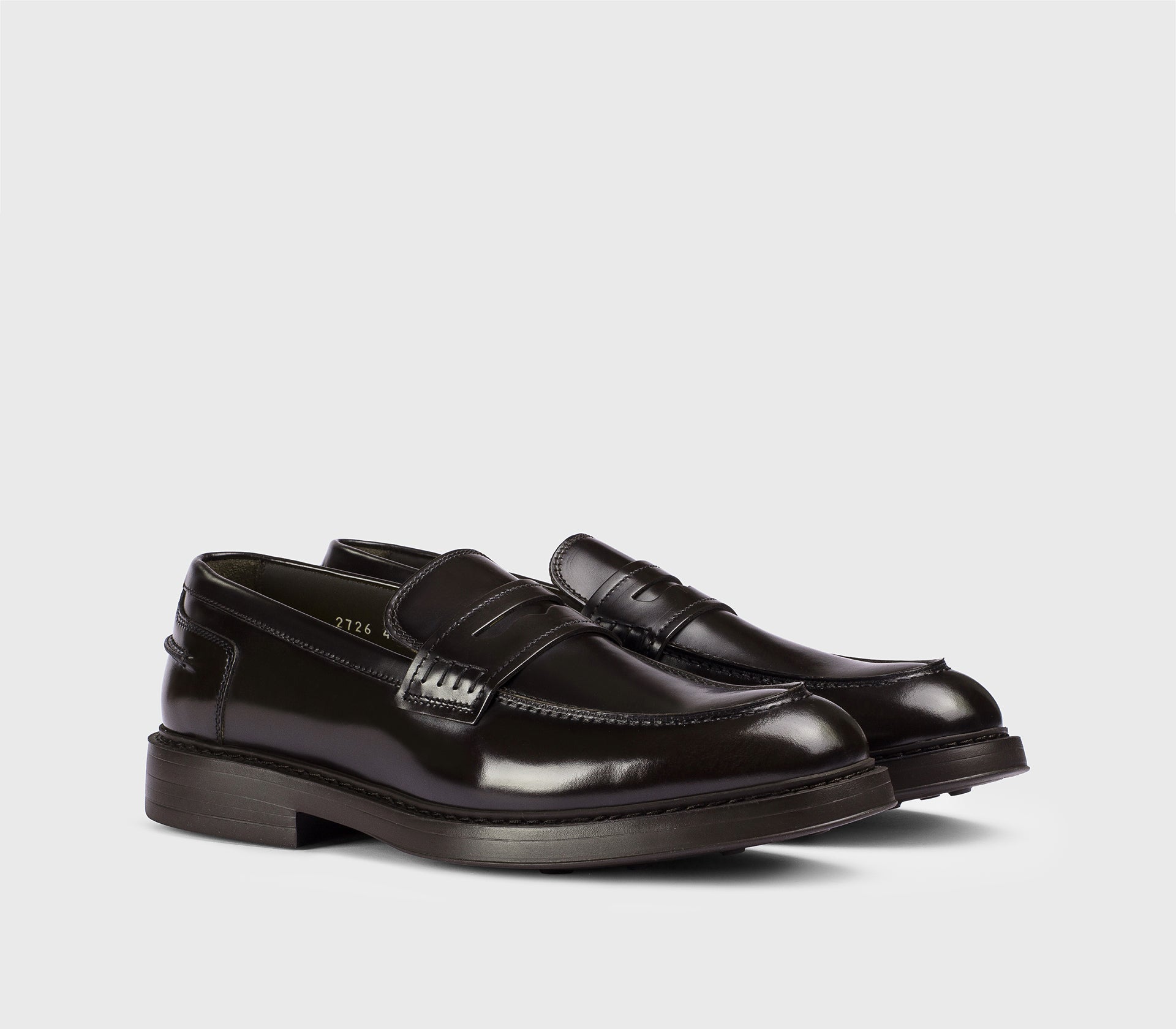 Mocassin Penny en cuir brun « ébène »