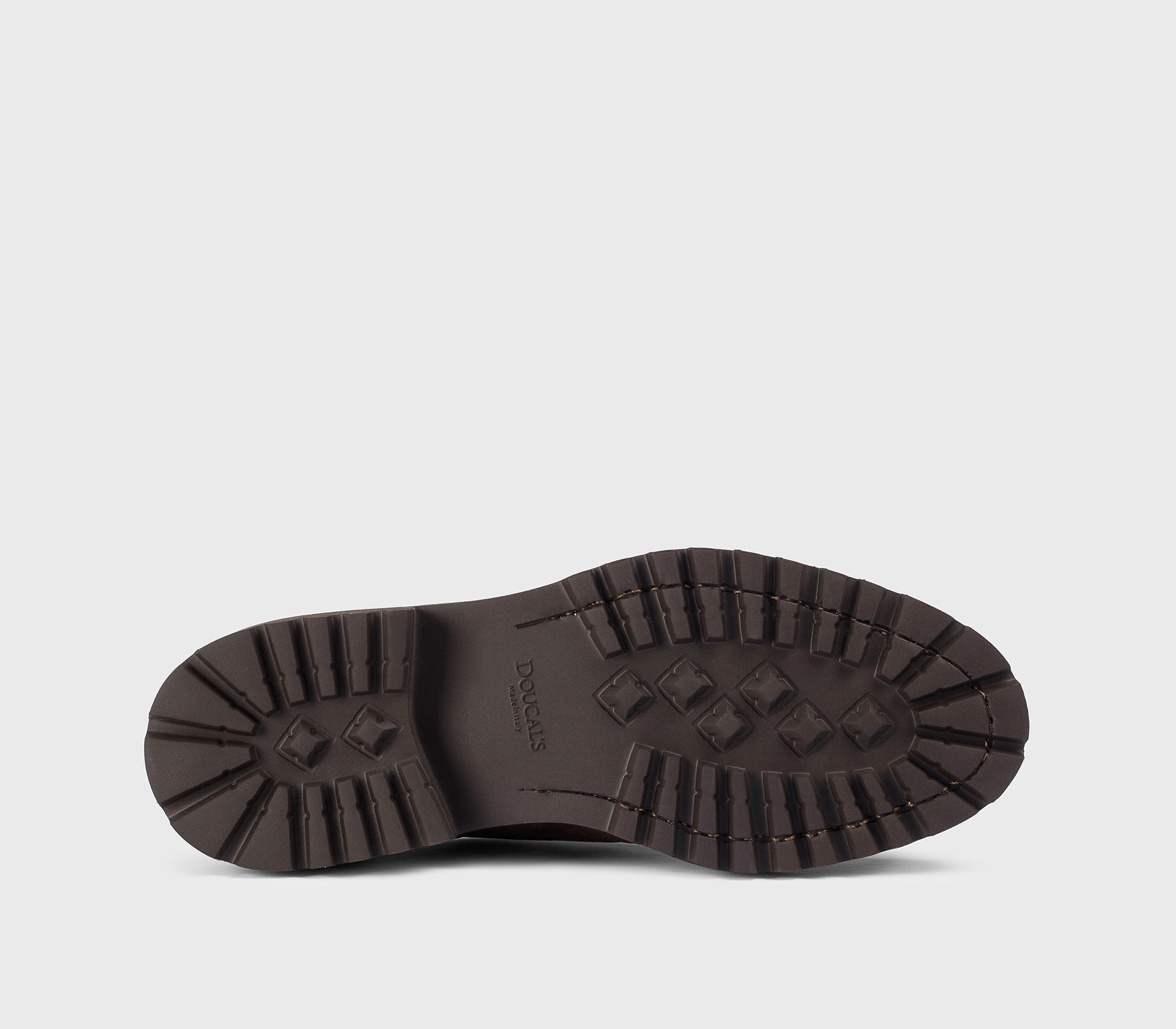 “Chocolate” brown suede lace-up with hooks