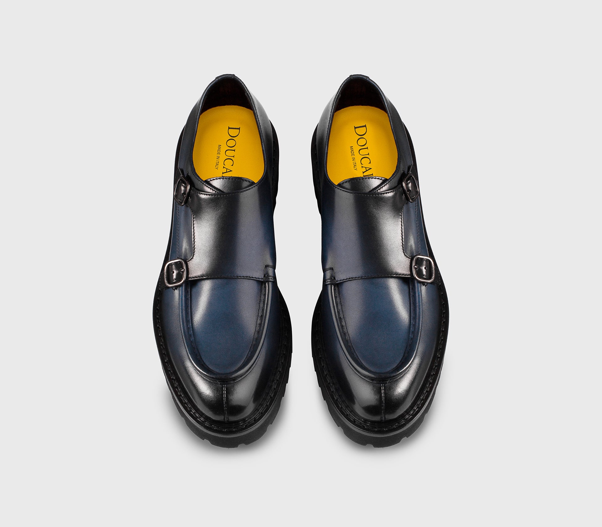 DU2738PHILUF159NB28 - Doppia fibbia in pelle blu