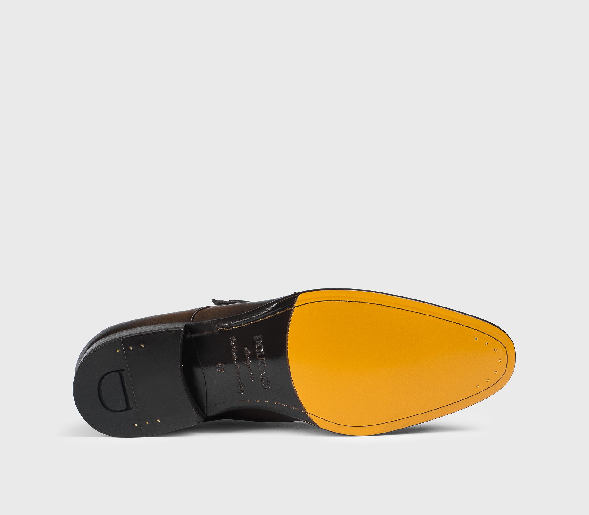 DU2743BERNUF159TM45 - Doppia fibbia in pelle marrone "wood"