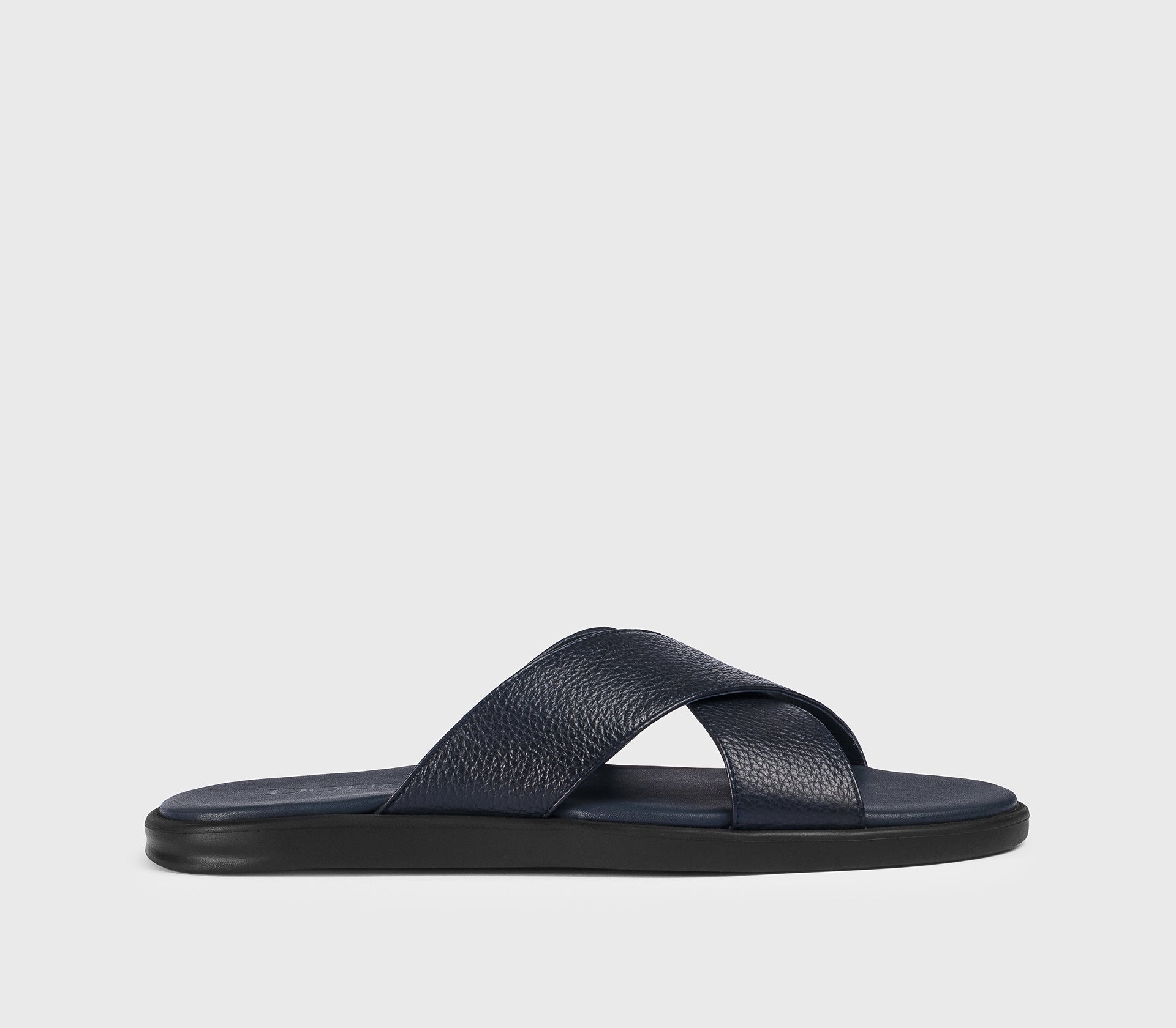 Sandalo doppia fascia da uomo in pelle | blu - Doucal's
