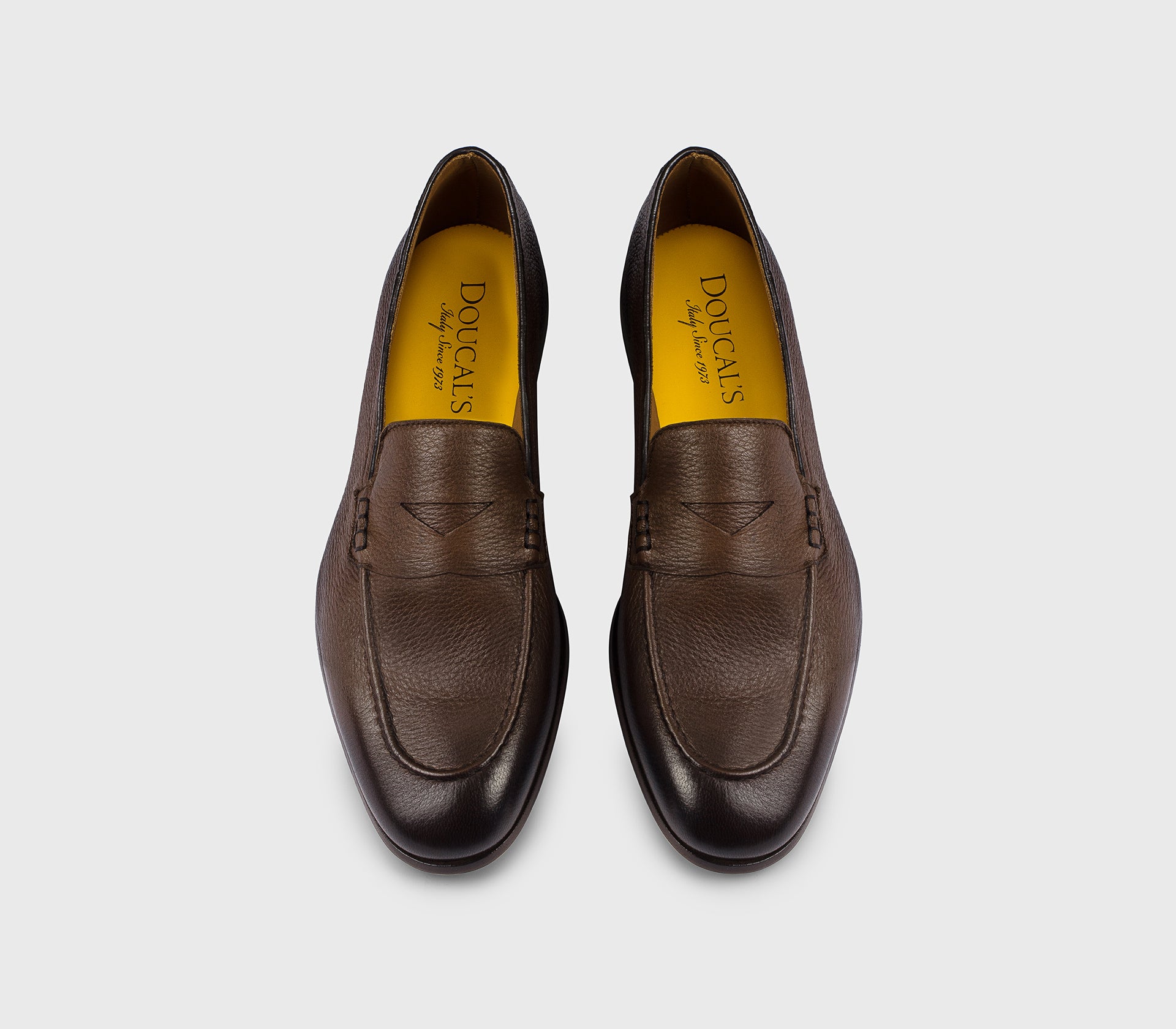 Brown deerskin loafer
