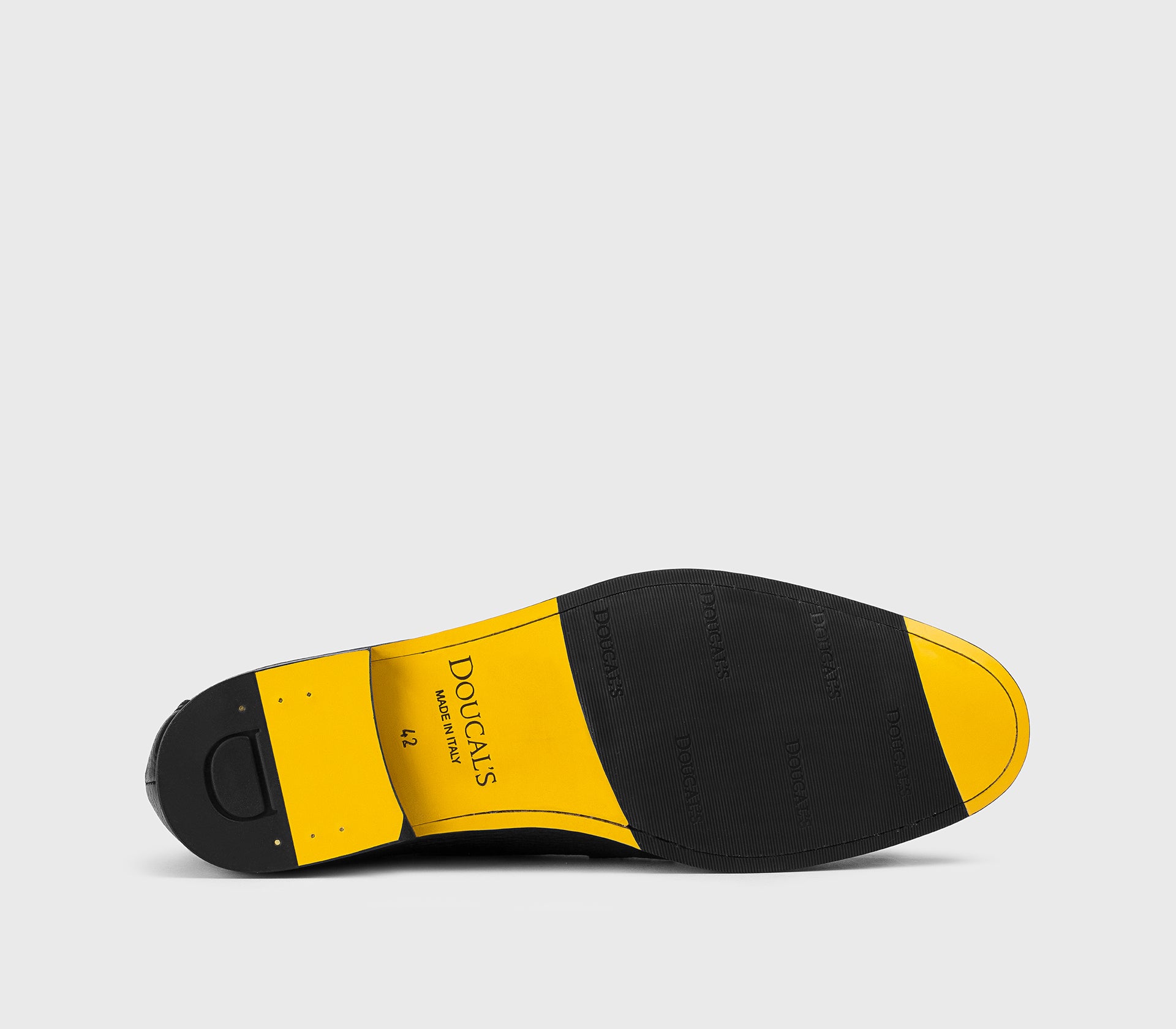 Black deerskin loafer